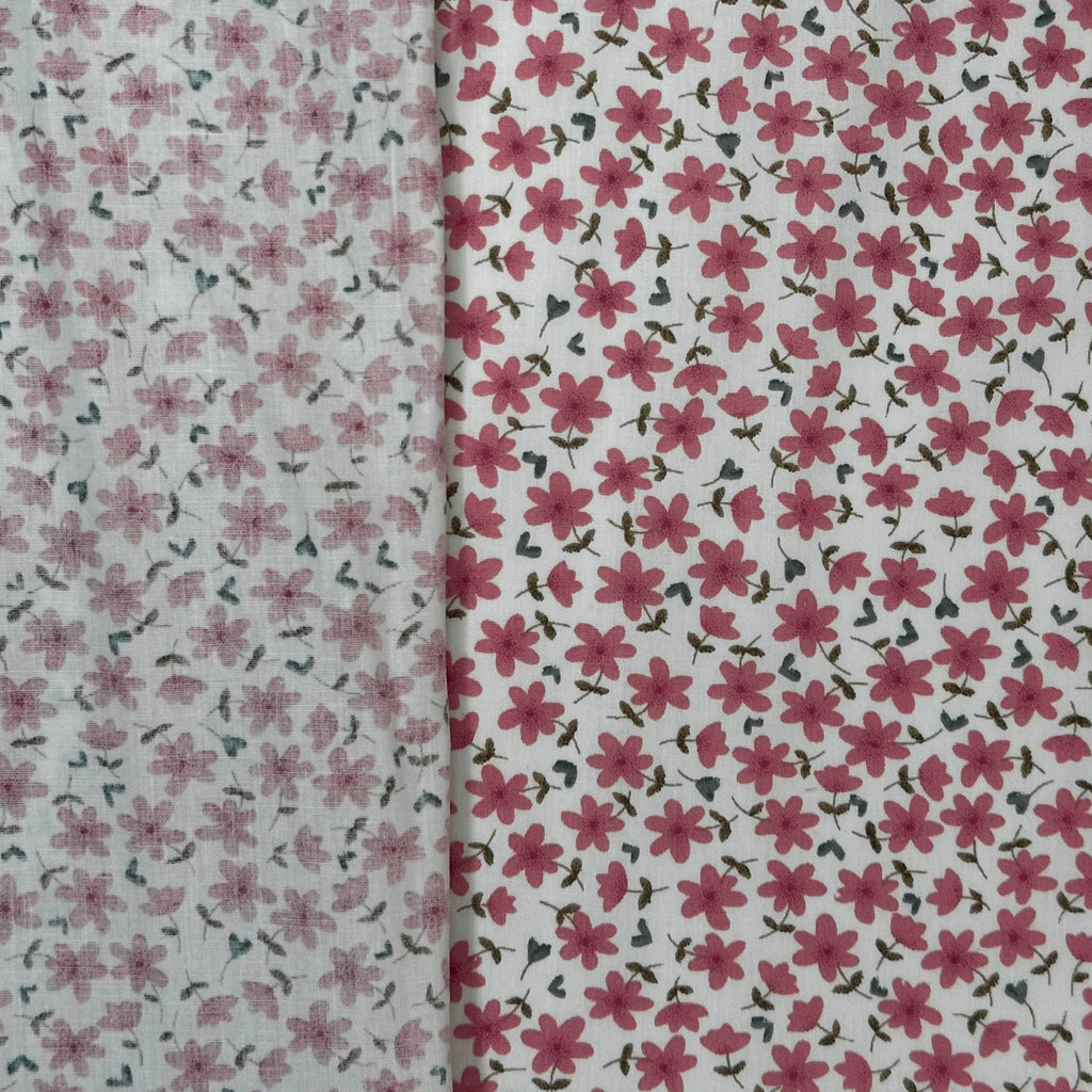 POPELÍN ESTAMPADO LIBERTY CIEN FLORES ROSAS