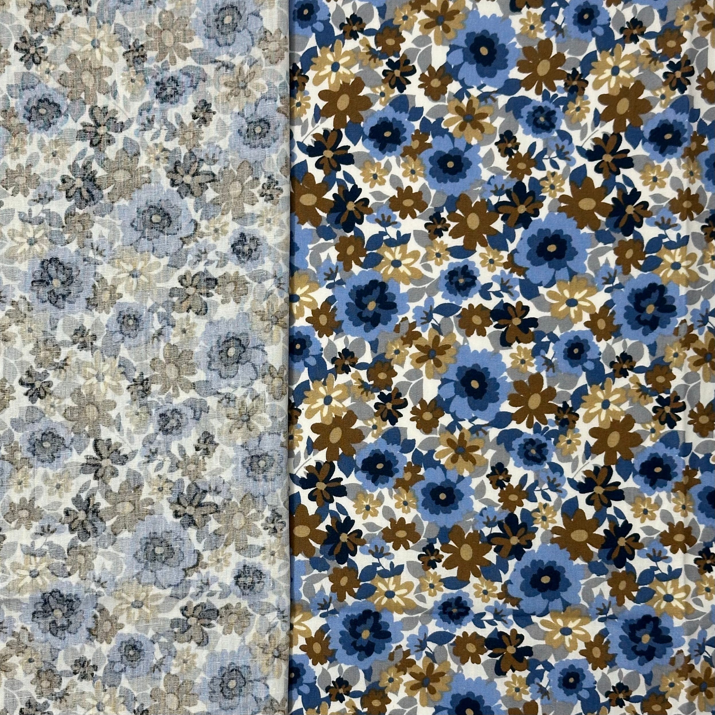 POPELÍN ESTAMPADO LIBERTY VINTAGE BLUE GARDEN