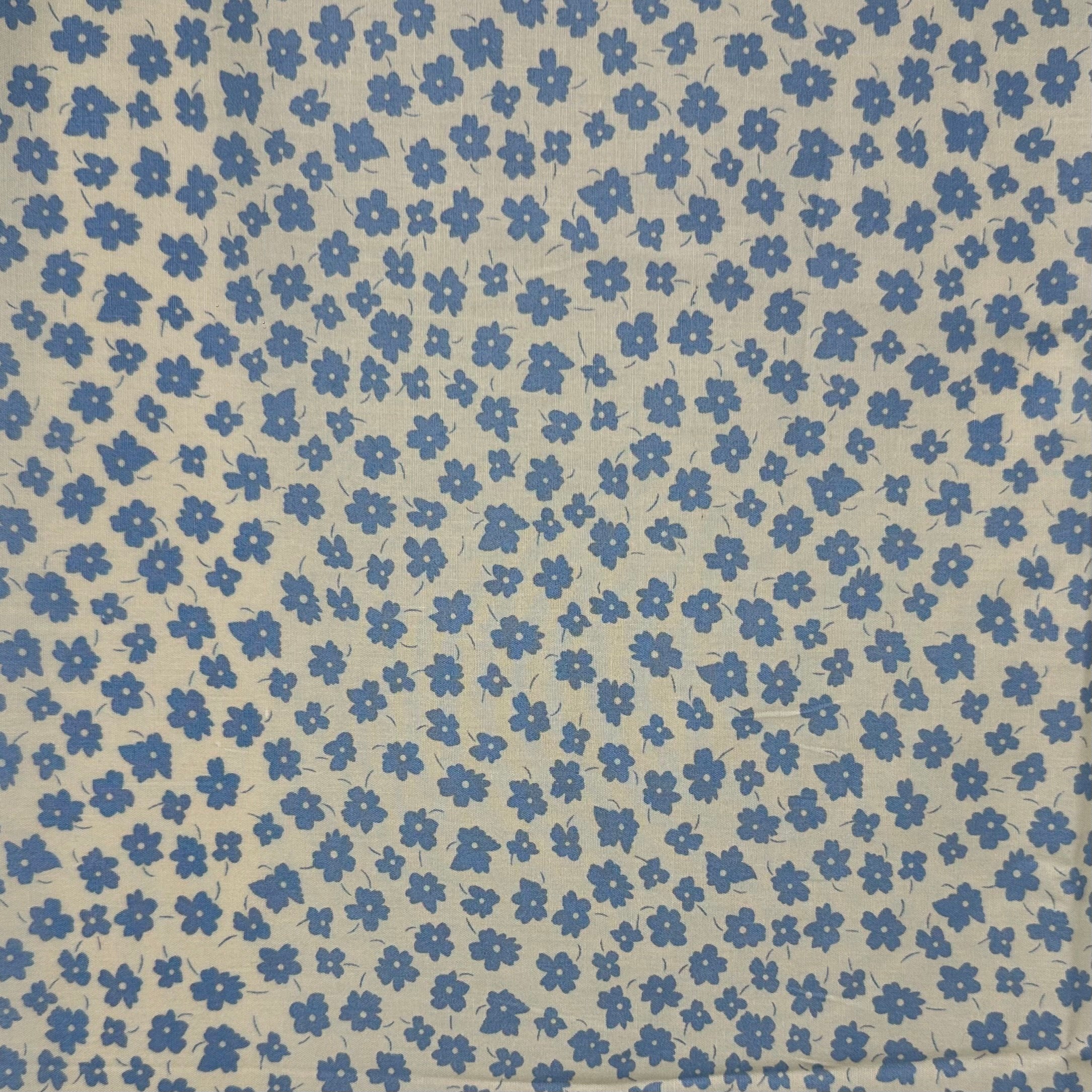 Popeline imprimée Liberty à cent fleurs bleu ciel