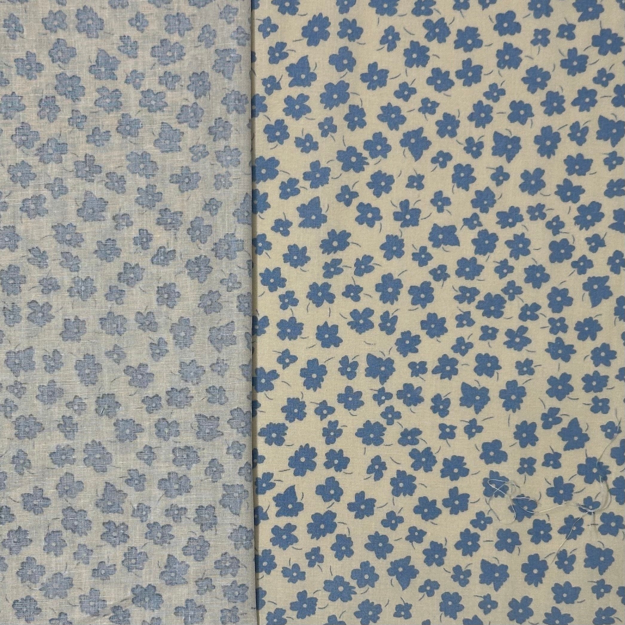 Popeline imprimée Liberty à cent fleurs bleu ciel