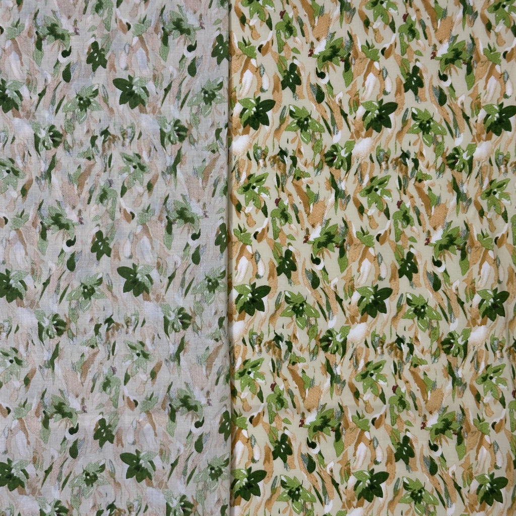 POP-SHIRT CHARLOTTE VERT LIBERTÉ IMPRIMÉ