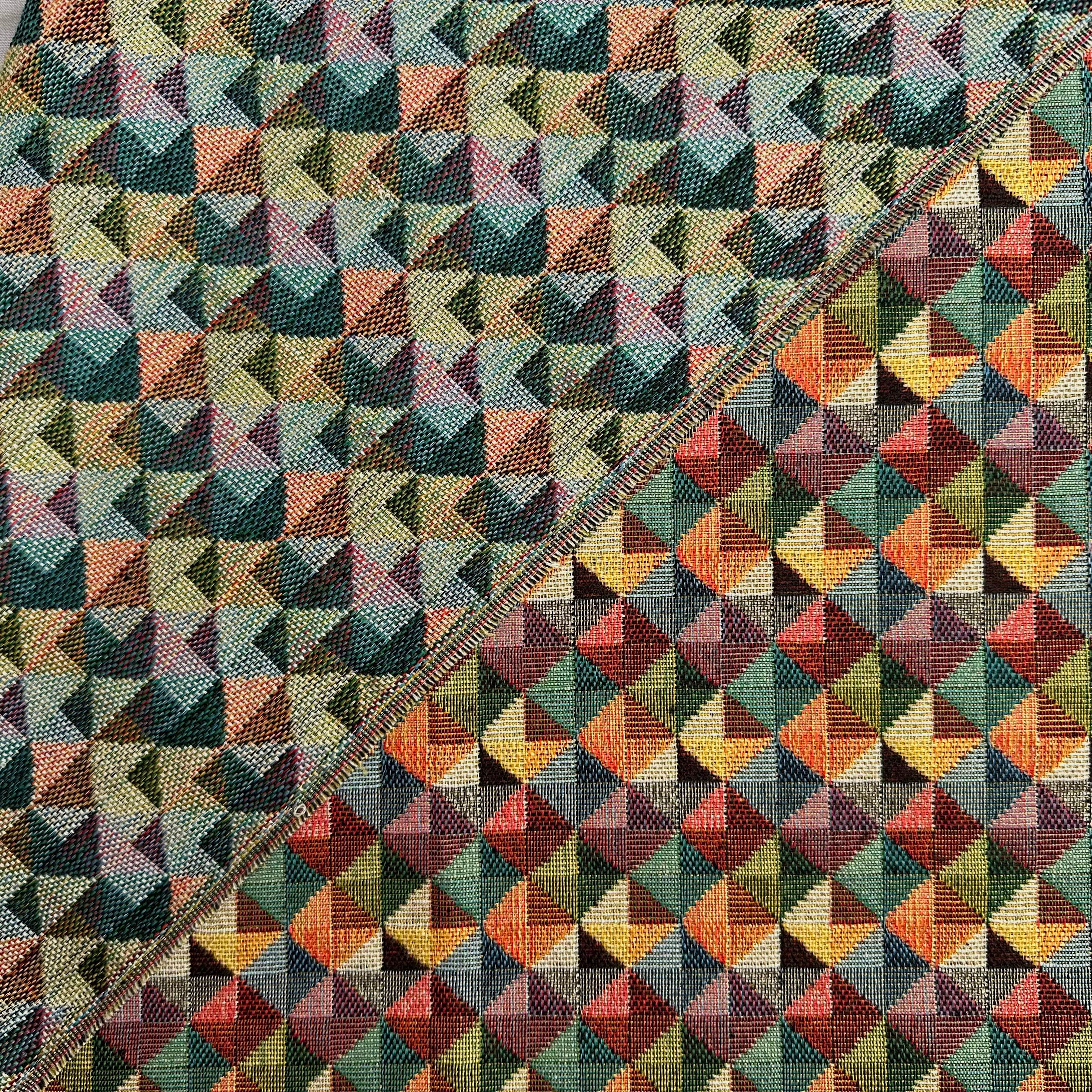 GOBELINO GEOMÉTRICO MULTICOLOR