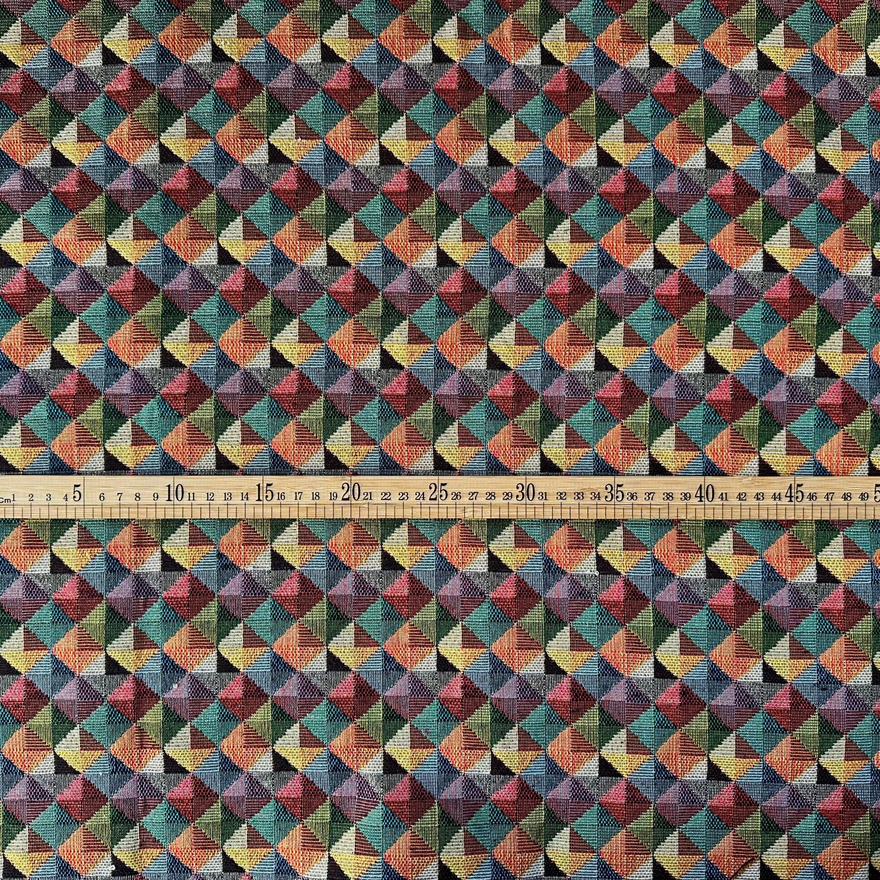 GOBELINO GEOMÉTRICO MULTICOLOR