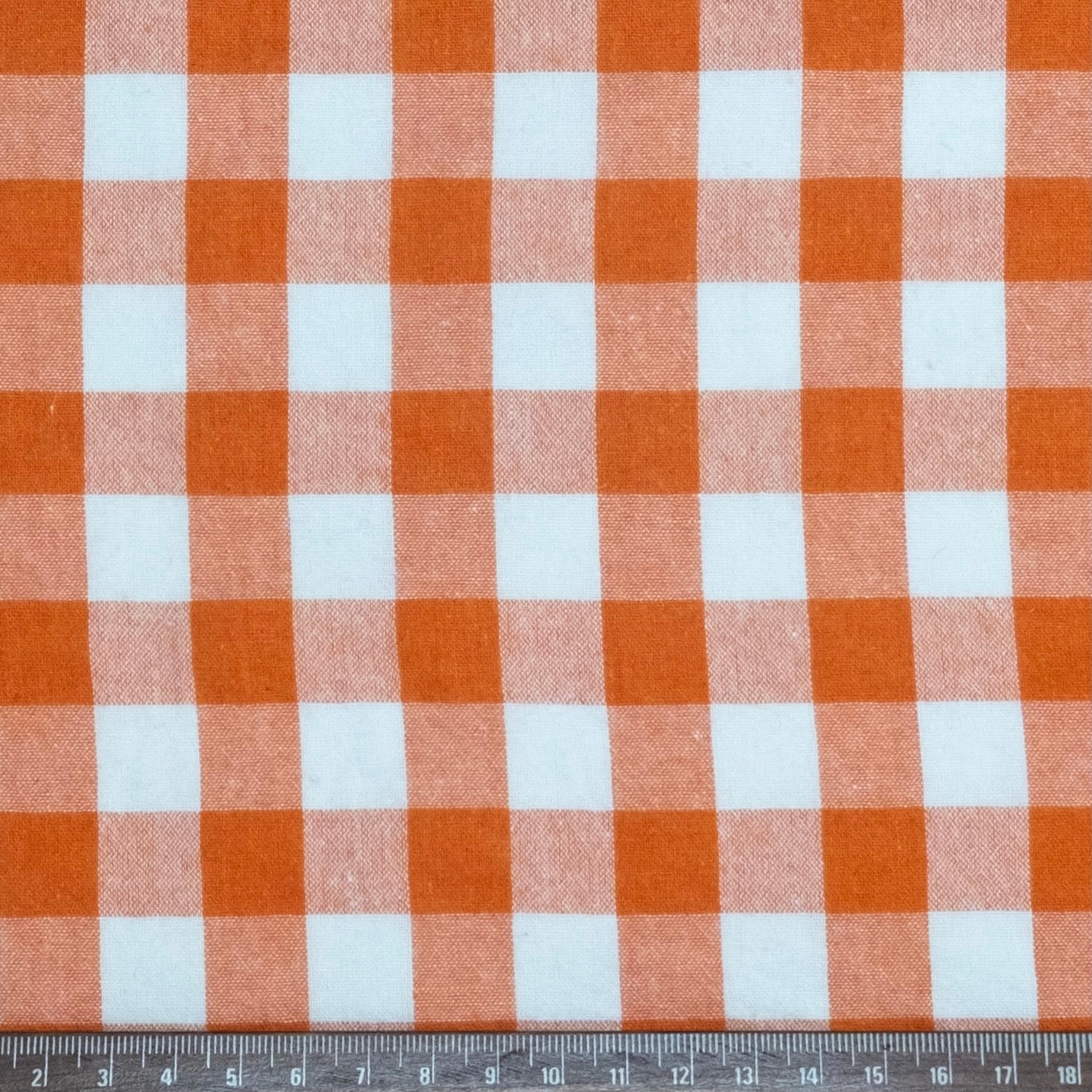 VICHY ALGODÓN MAXI NARANJA