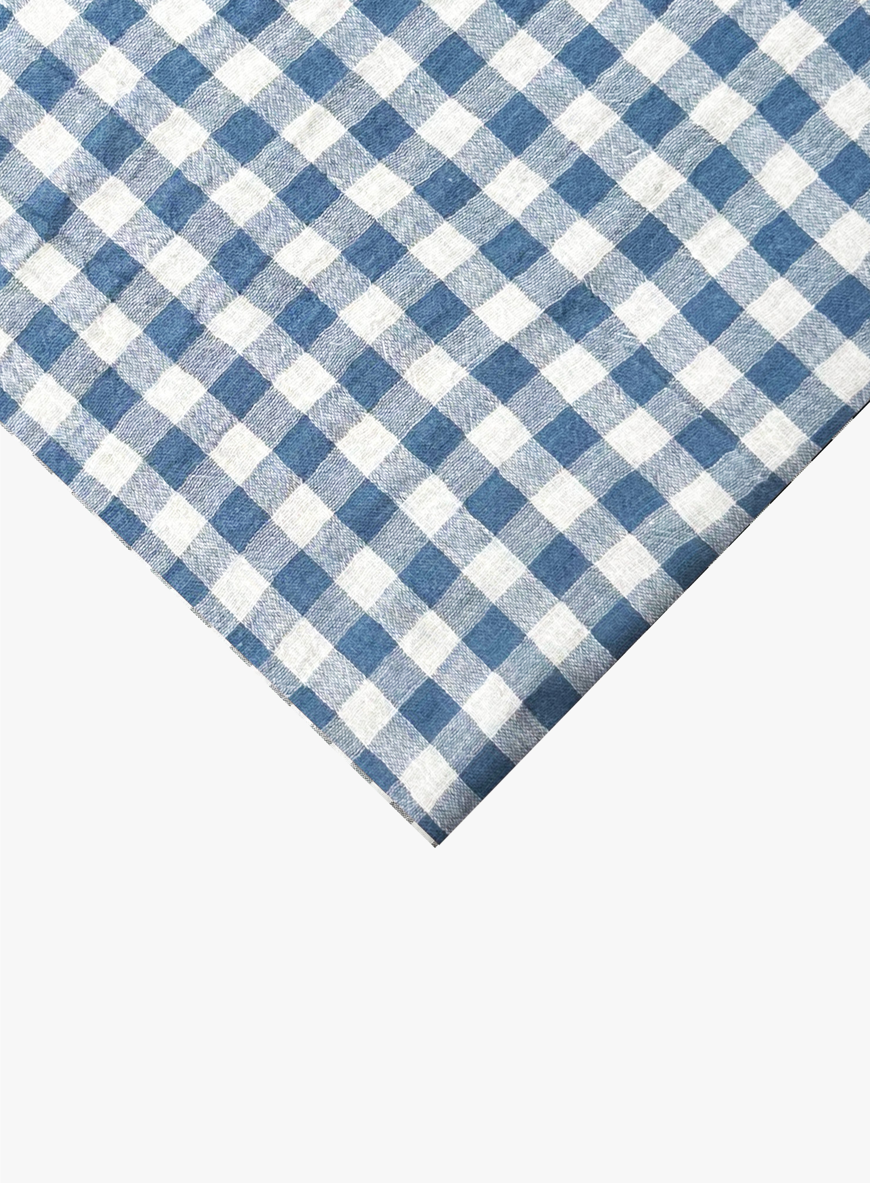 MUSELINA ESTAMPADA AZUL MATE