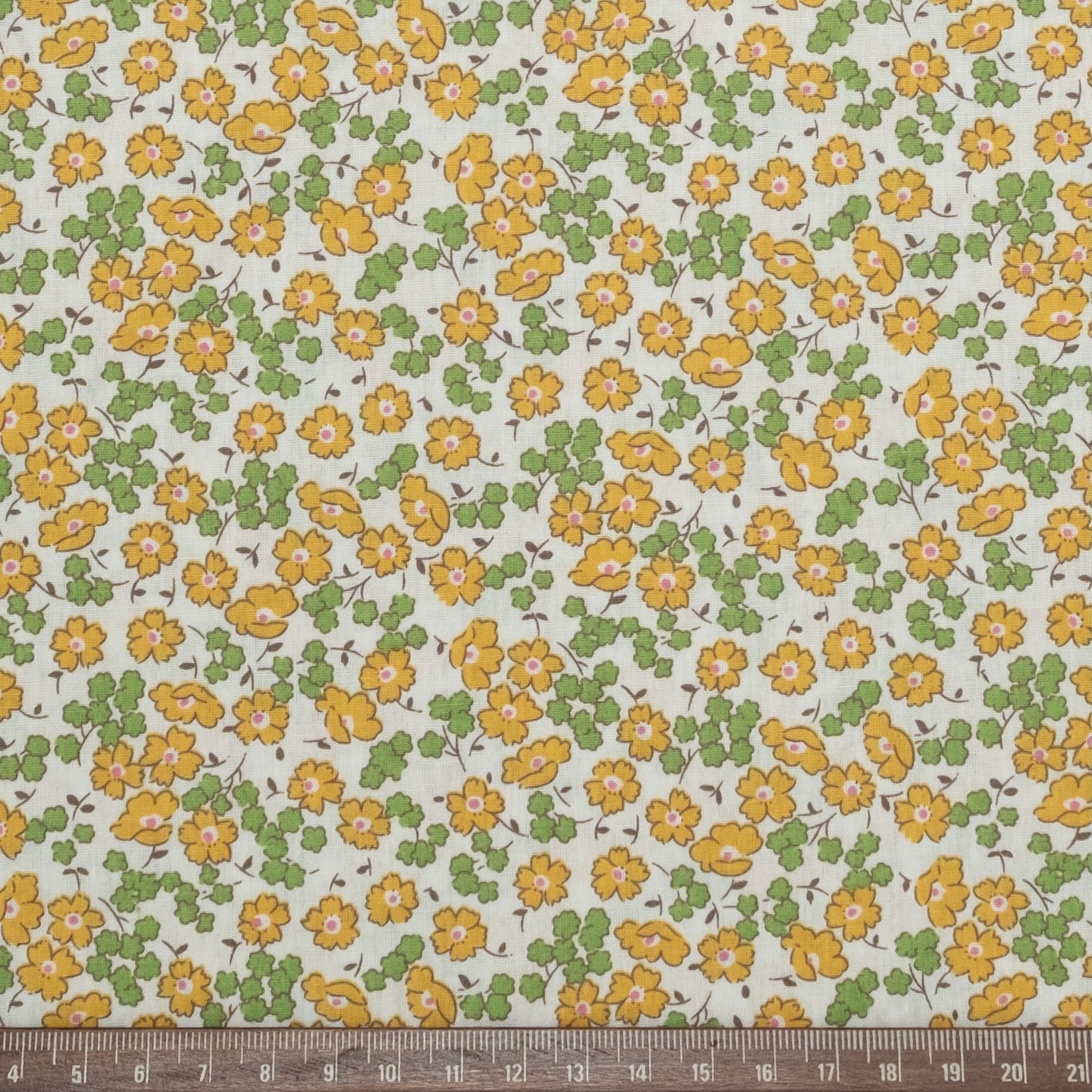 POPELÍN ESTAMPADO LIBERTY EDÉN MINI AMARILLO