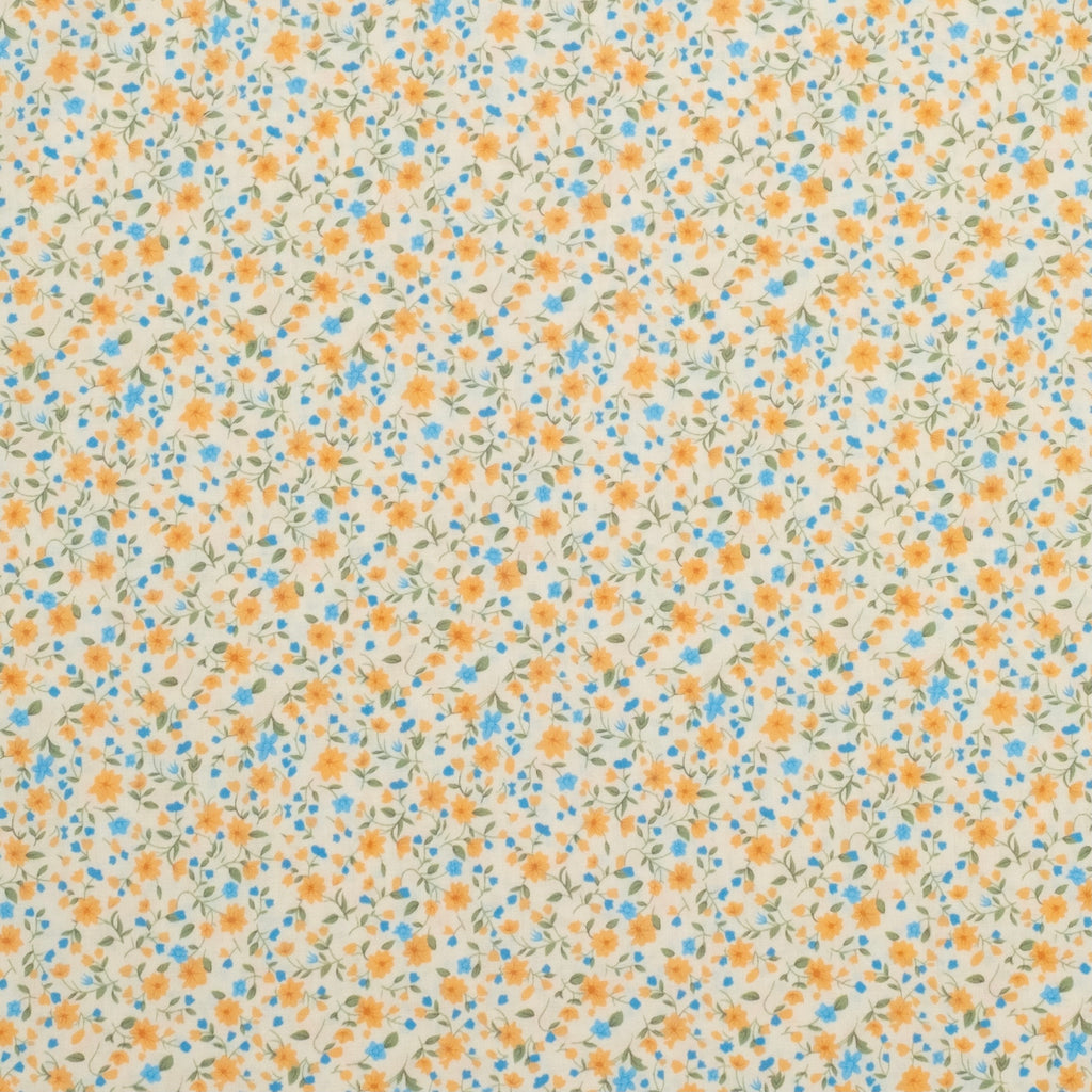 POPELÍN ESTAMPADO LIBERTY MARGARET NARANJA