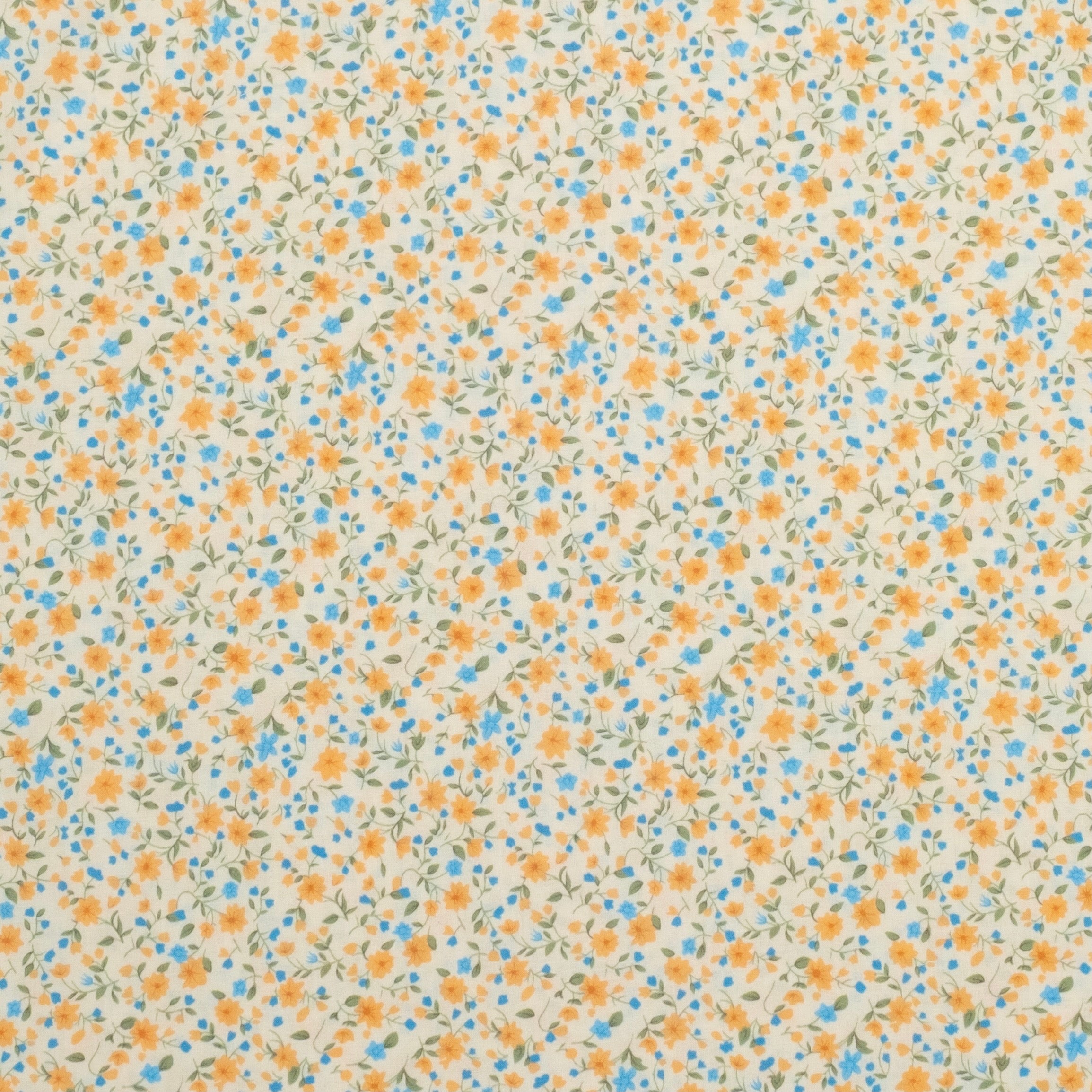 POPELÍN ESTAMPADO LIBERTY MARGARET NARANJA