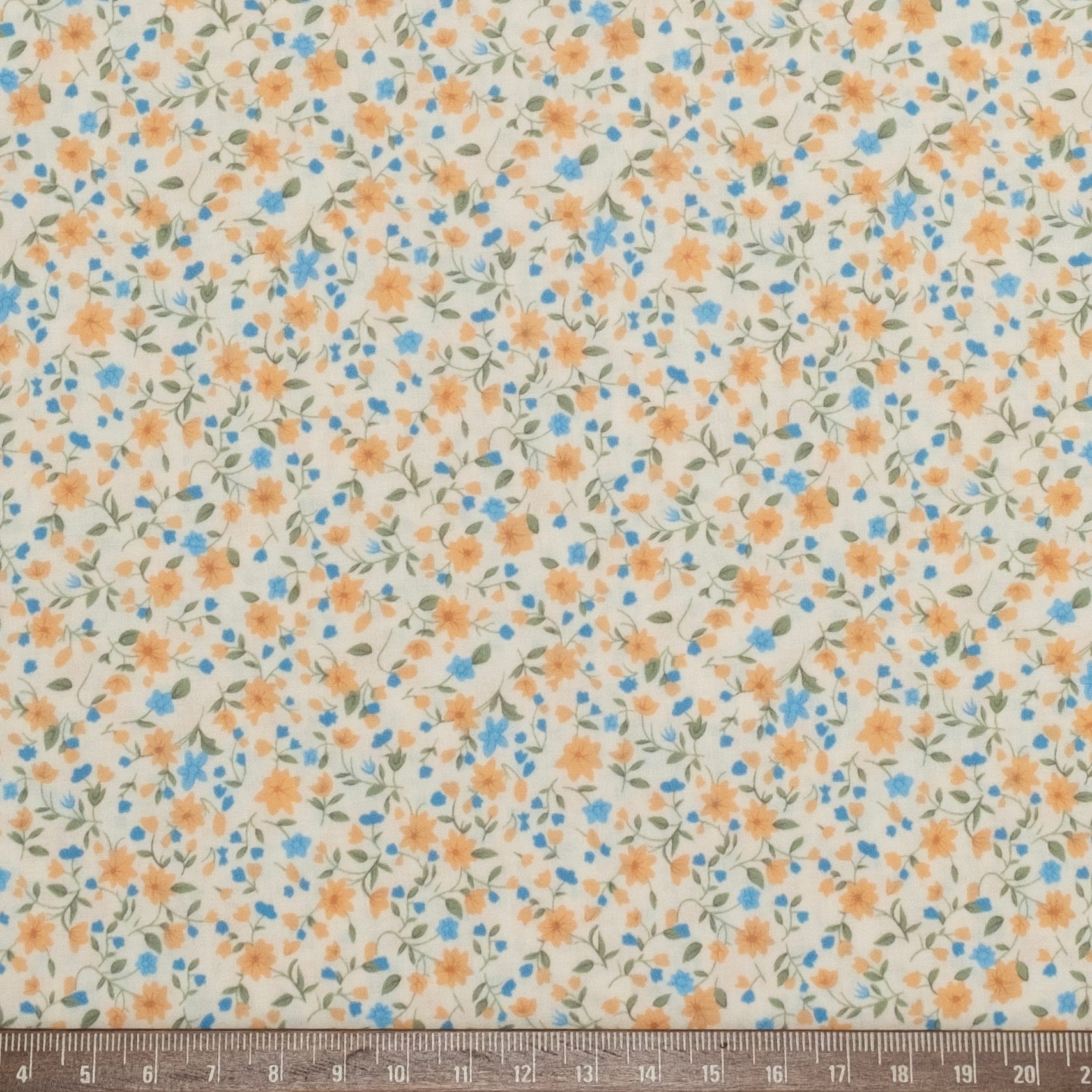 POPELÍN ESTAMPADO LIBERTY MARGARET NARANJA