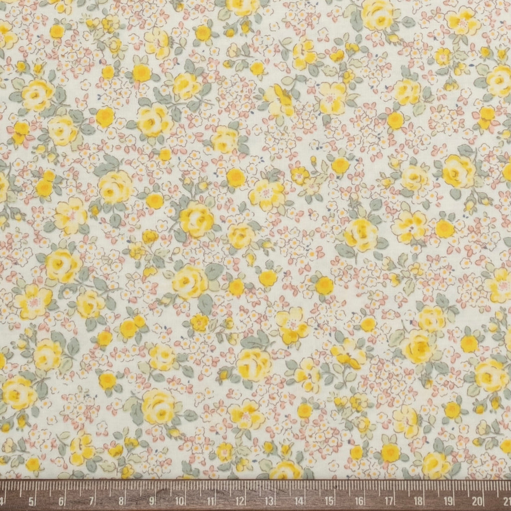 POPELÍN ESTAMPADO LIBERTY ESENCIA AMARILLA