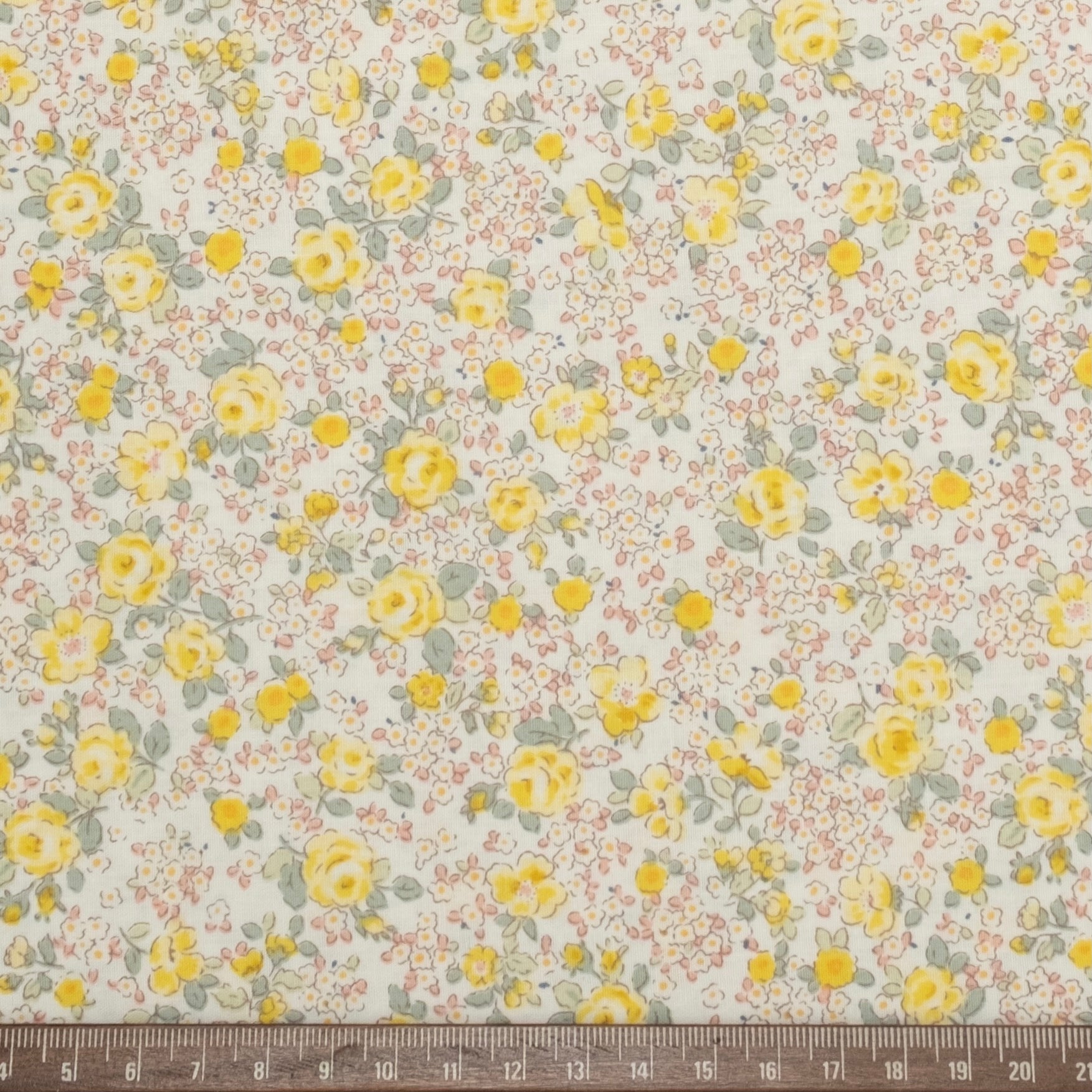 POPELÍN ESTAMPADO LIBERTY ESENCIA AMARILLA