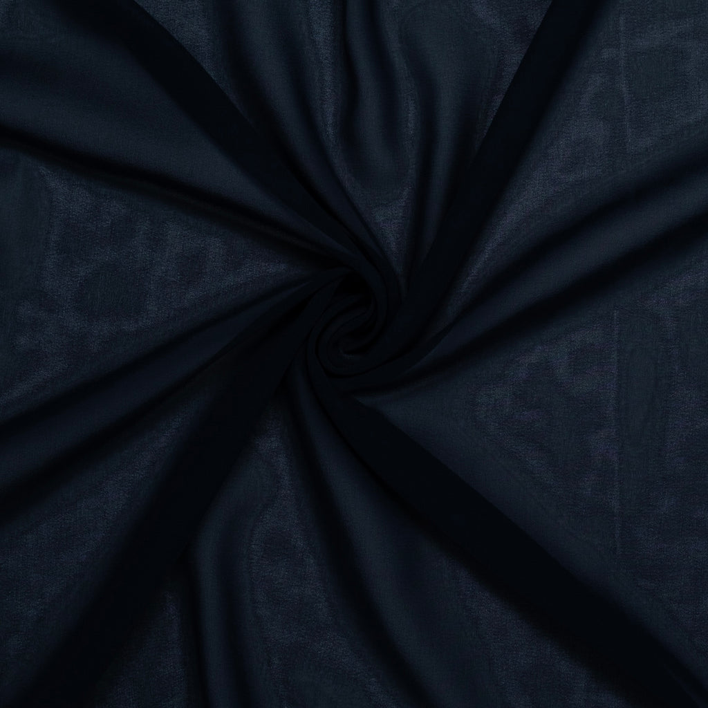 GAZE DE POLYESTER BLEU MARINE