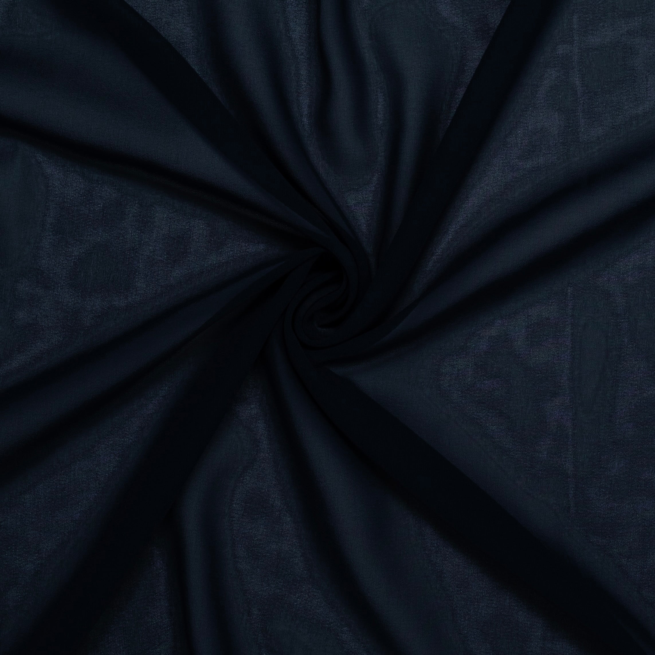 GAZE DE POLYESTER BLEU MARINE