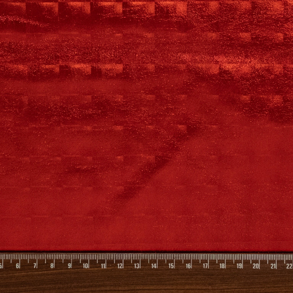 LAMINÉ MÉTALLIQUE SPANDEX EAUX ROUGE