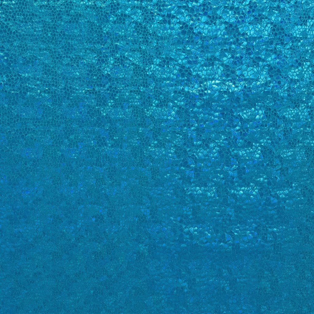 SPANDEX MÉTALLISÉ SERPENT BLEU