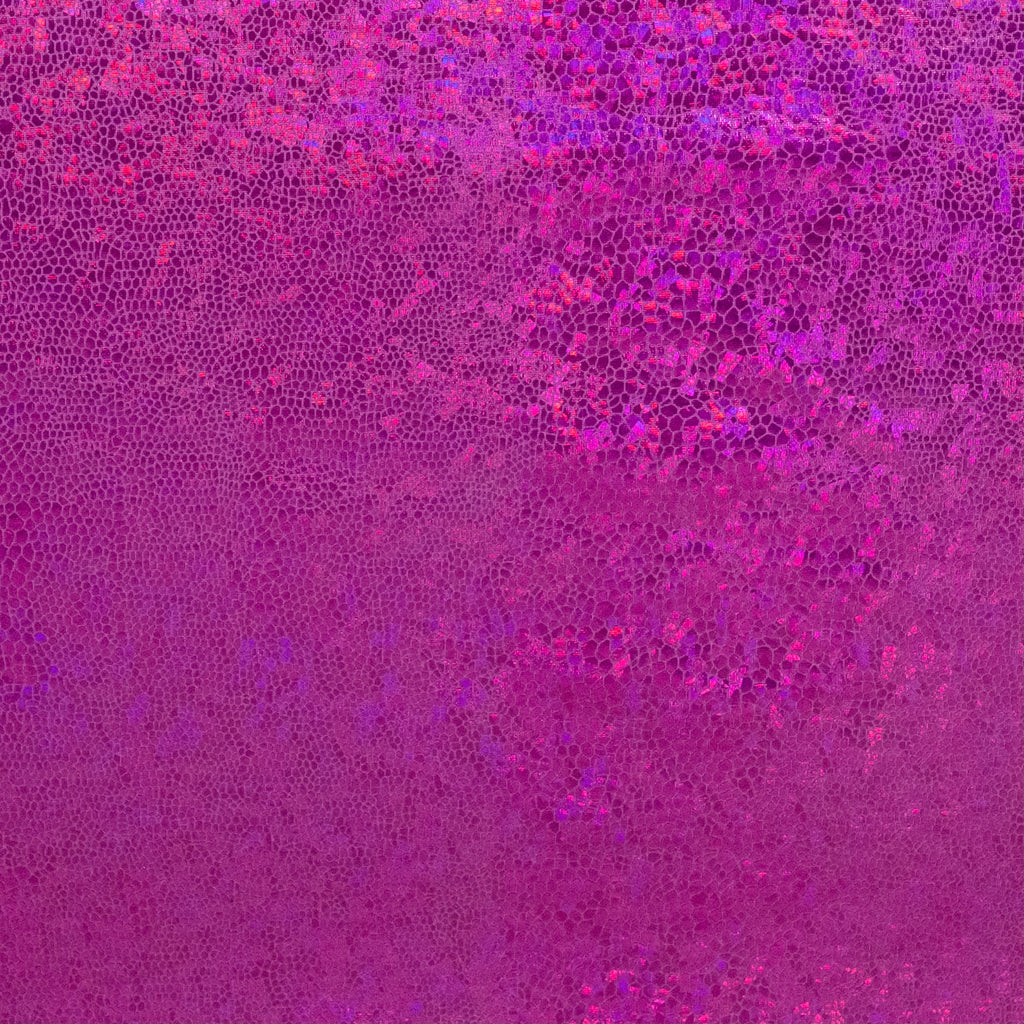 LAMINÉ MÉTALLIQUE ÉLASTHANNE SERPENT ROSE FUCHSIA