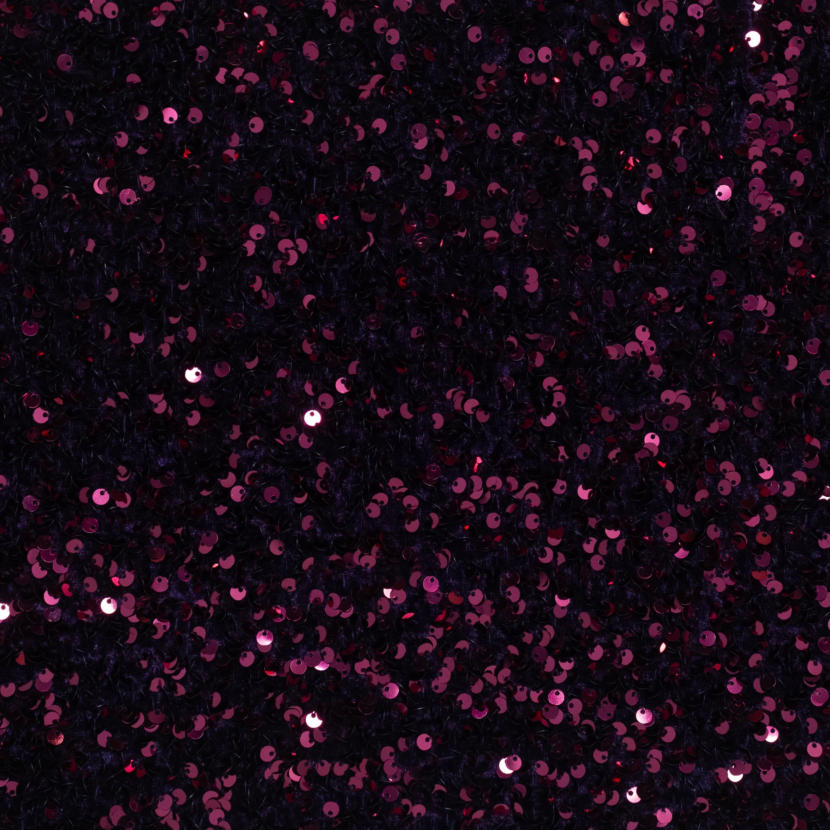 PAILLETTES DE VELOURS VIOLETTE AUBERGINE