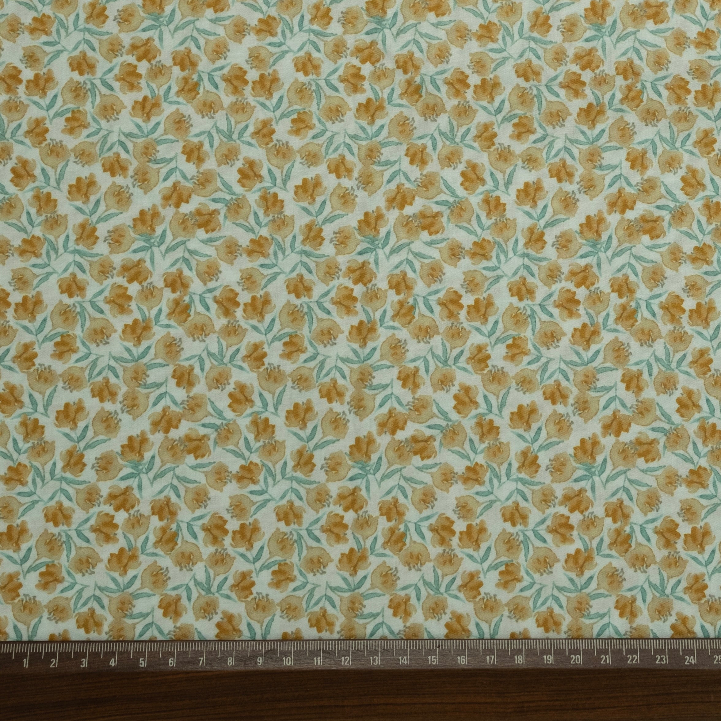POPELÍN ESTAMPADO LIBERTY JARDÍN DE BLANCA