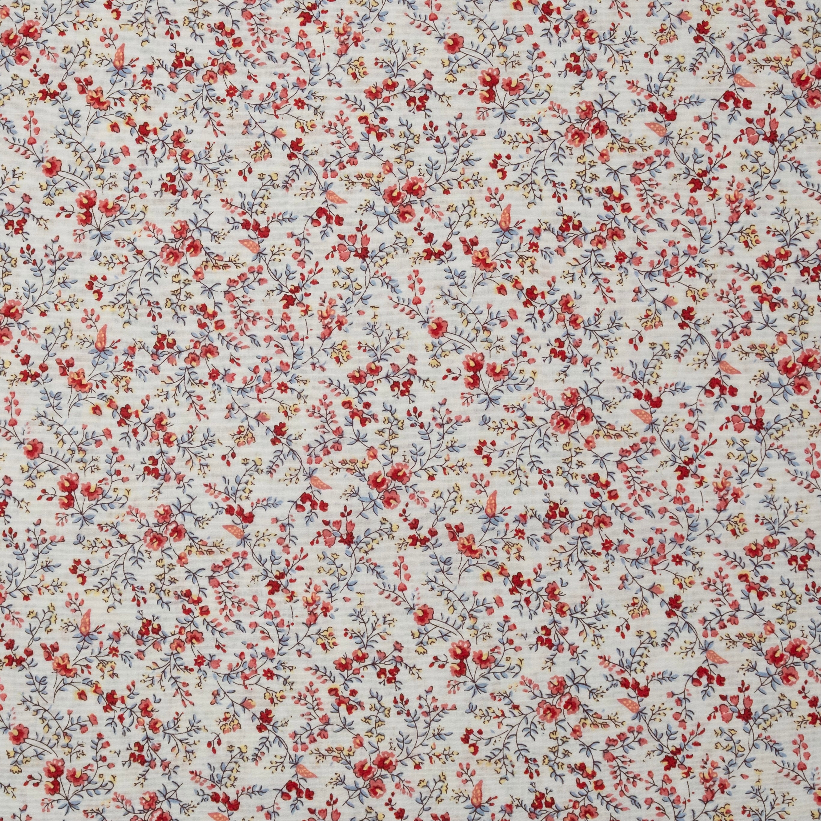 POPLINE IMPRIMÉE LIBERTY BRISÉE ROUGE