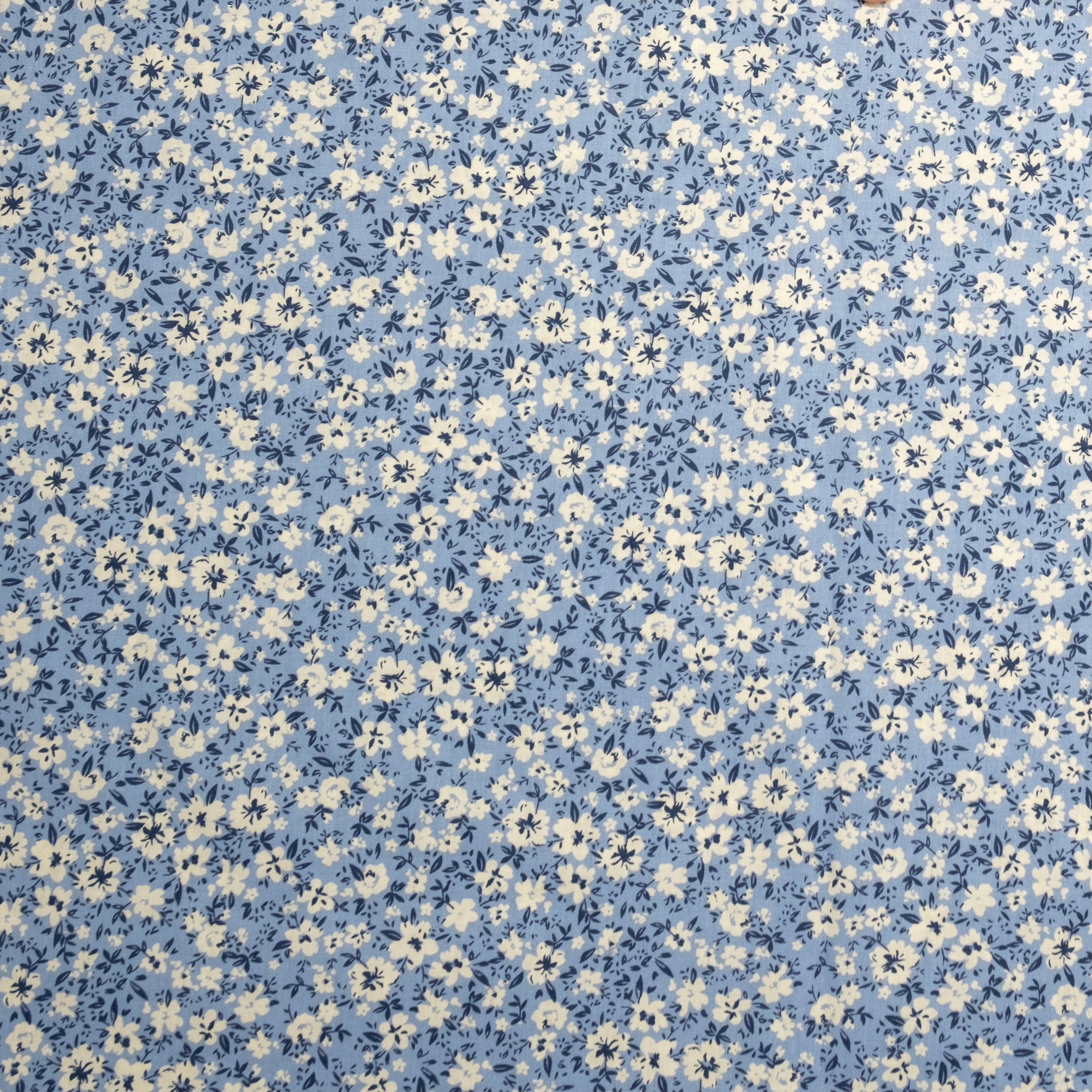 LIBERTY PETITE FLEUR POPLIN IMPRIMÉE BLEUE