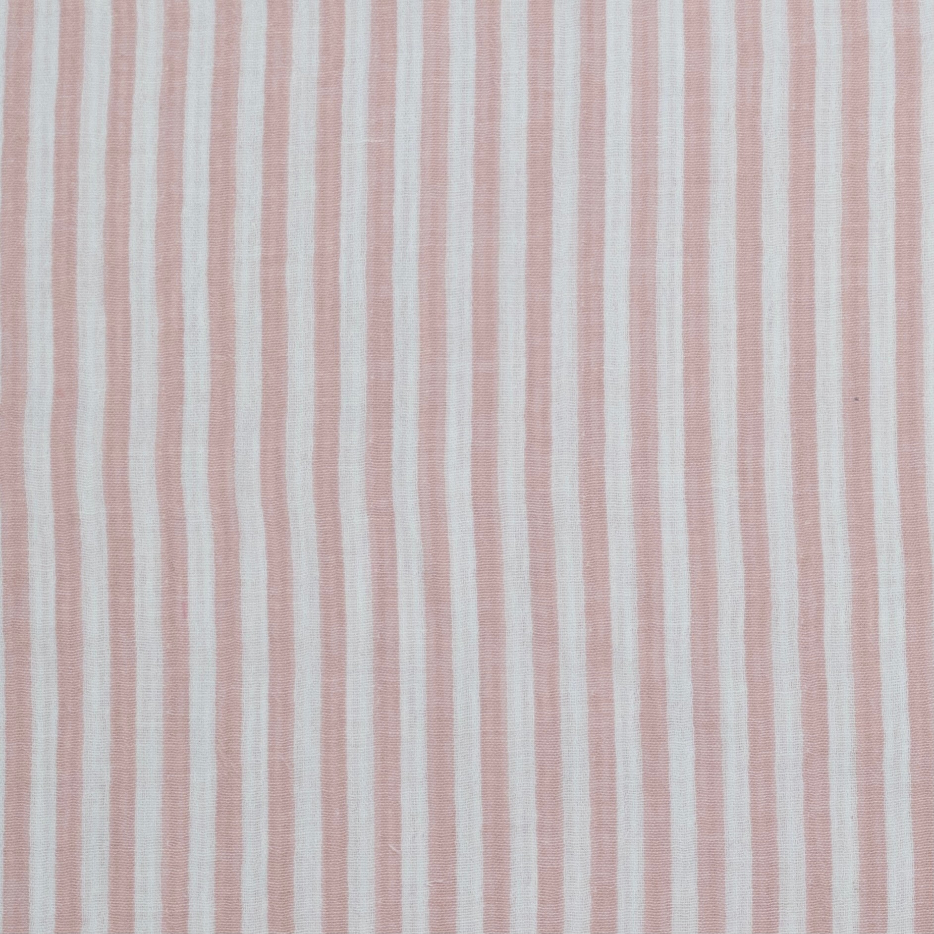 MUSELINA ESTAMPADA A RAYAS ROSA PALO