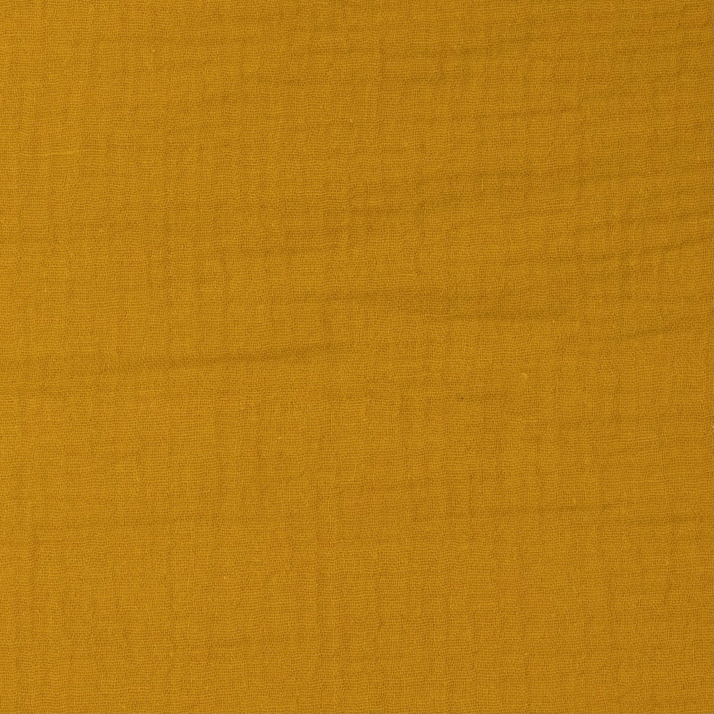 Mousseline jaune moutarde