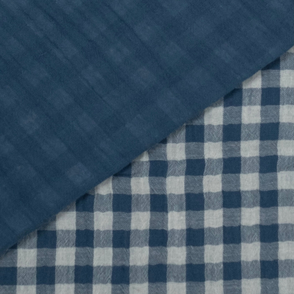 MUSELINA ESTAMPADA AZUL OSCURO