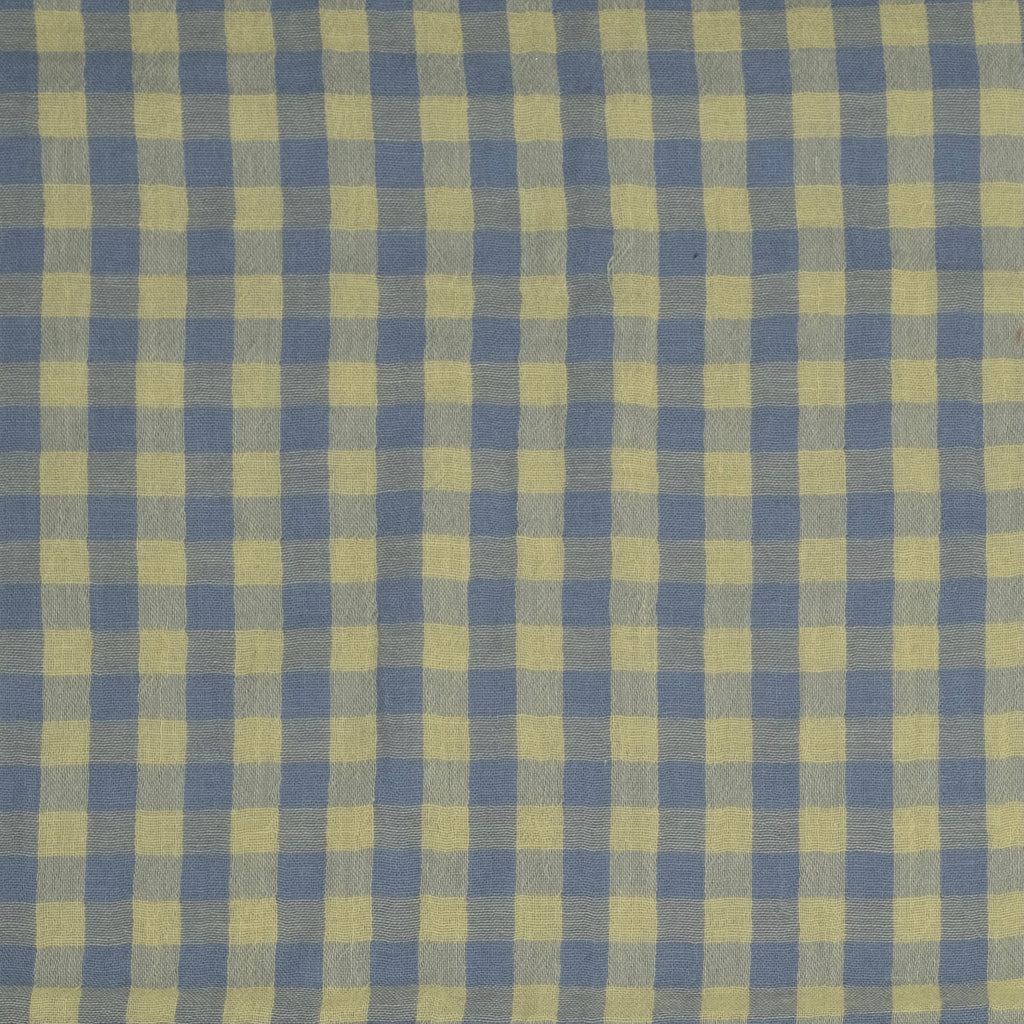 MUSELINA ESTAMPADA AZUL-AMARILLO PALO