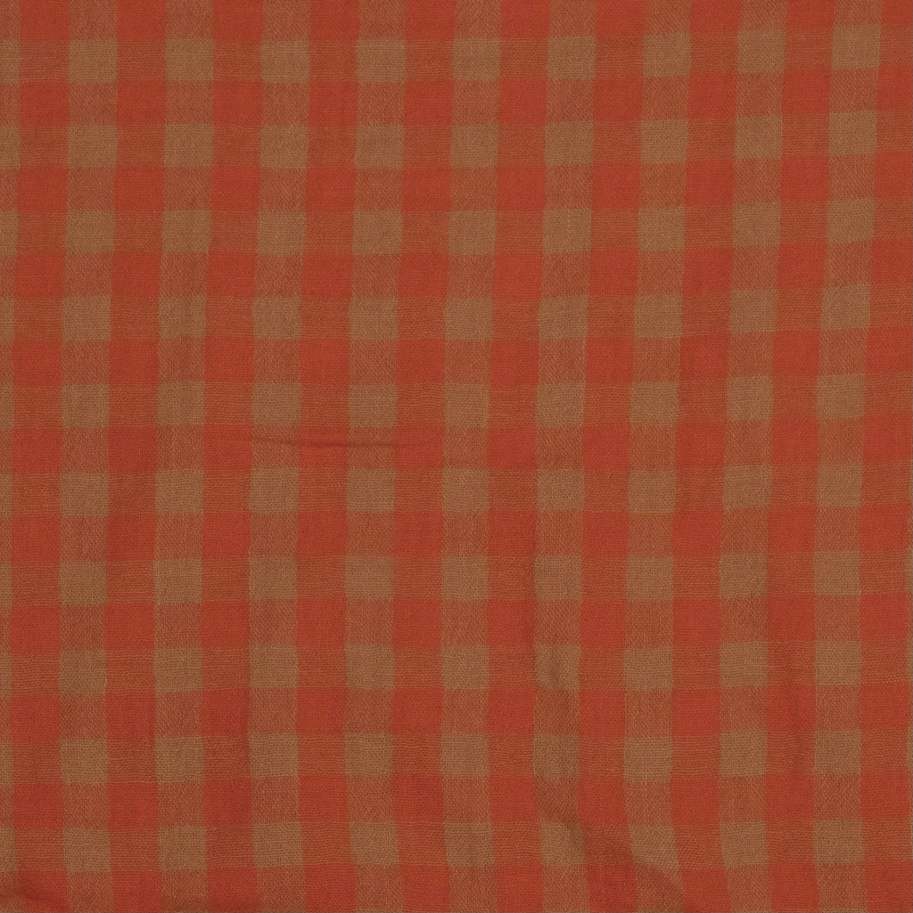 MUSELINA ESTAMPADA NARANJA Y MOSTAZA