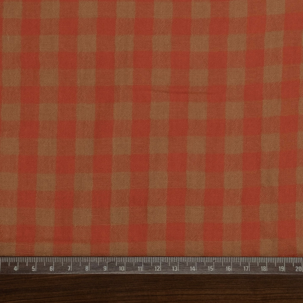 MUSELINA ESTAMPADA NARANJA Y MOSTAZA