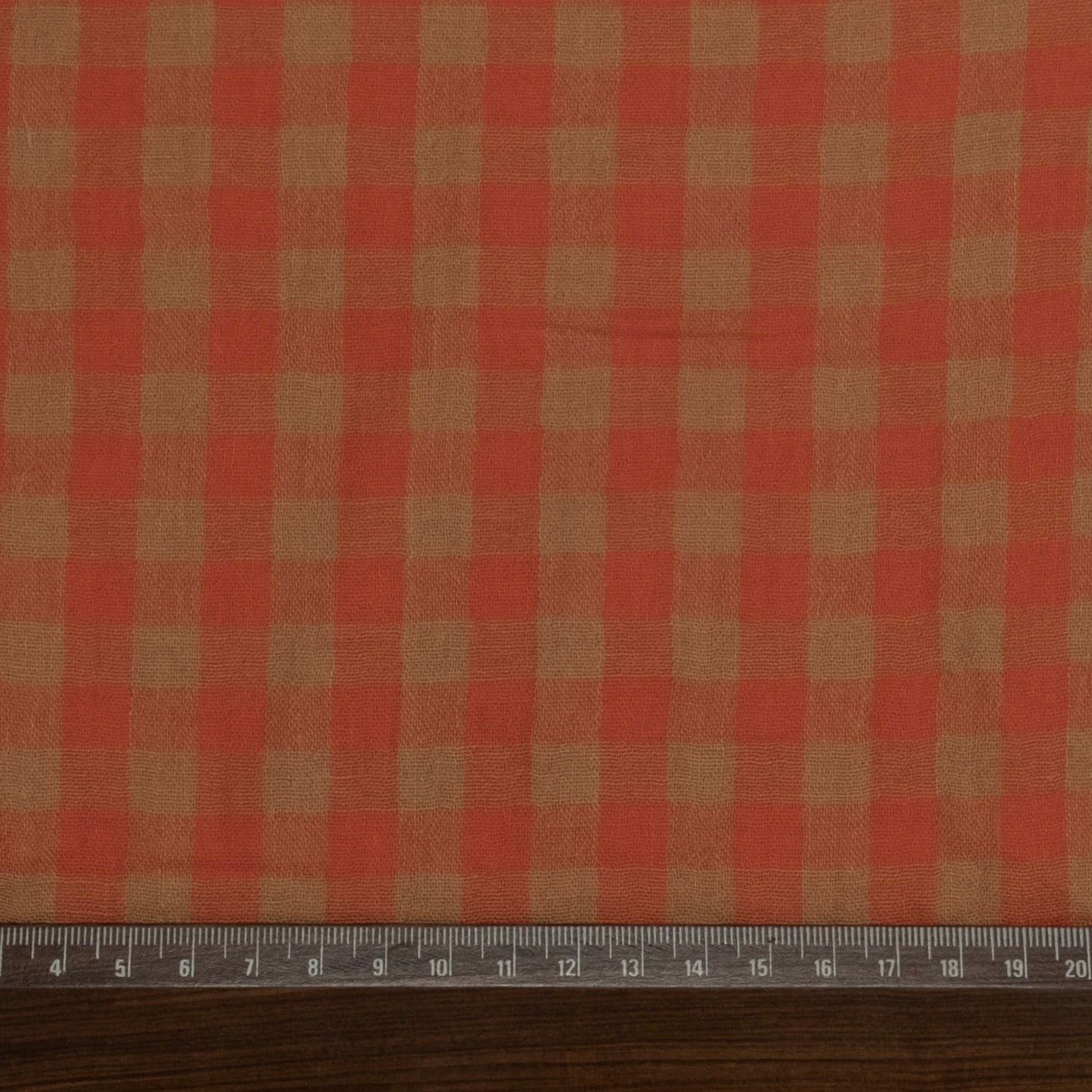 MUSELINA ESTAMPADA NARANJA Y MOSTAZA