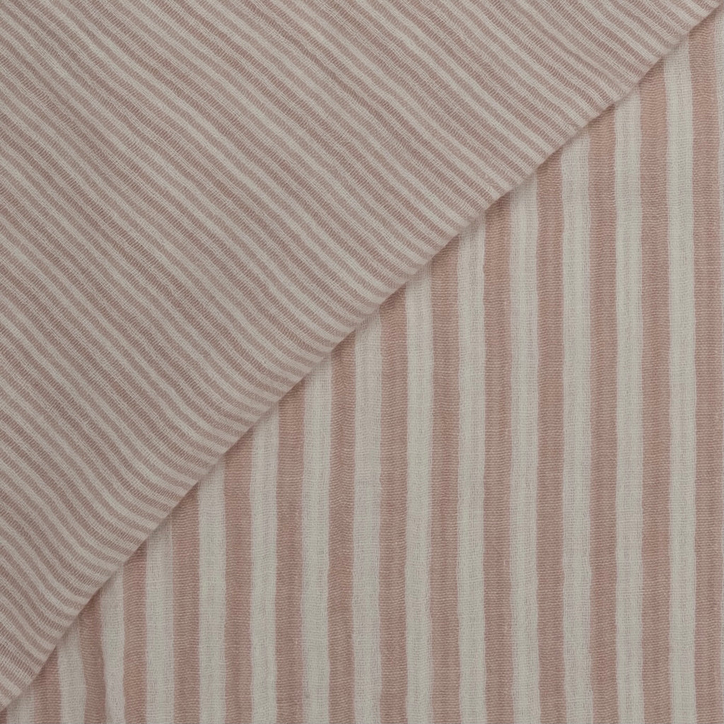 PINK STRIPED PRINTED MUSLIN
