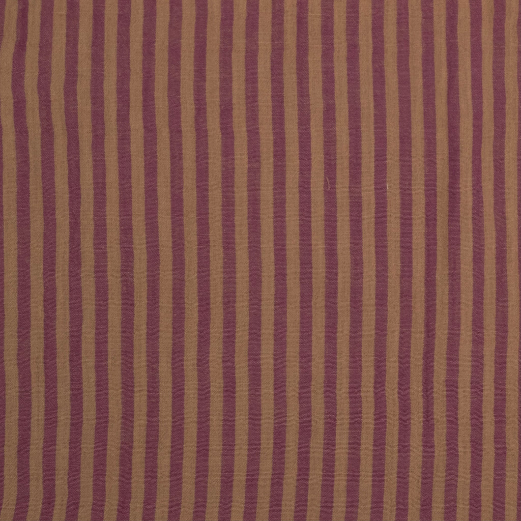 Mousseline imprimée à rayures lilas orange