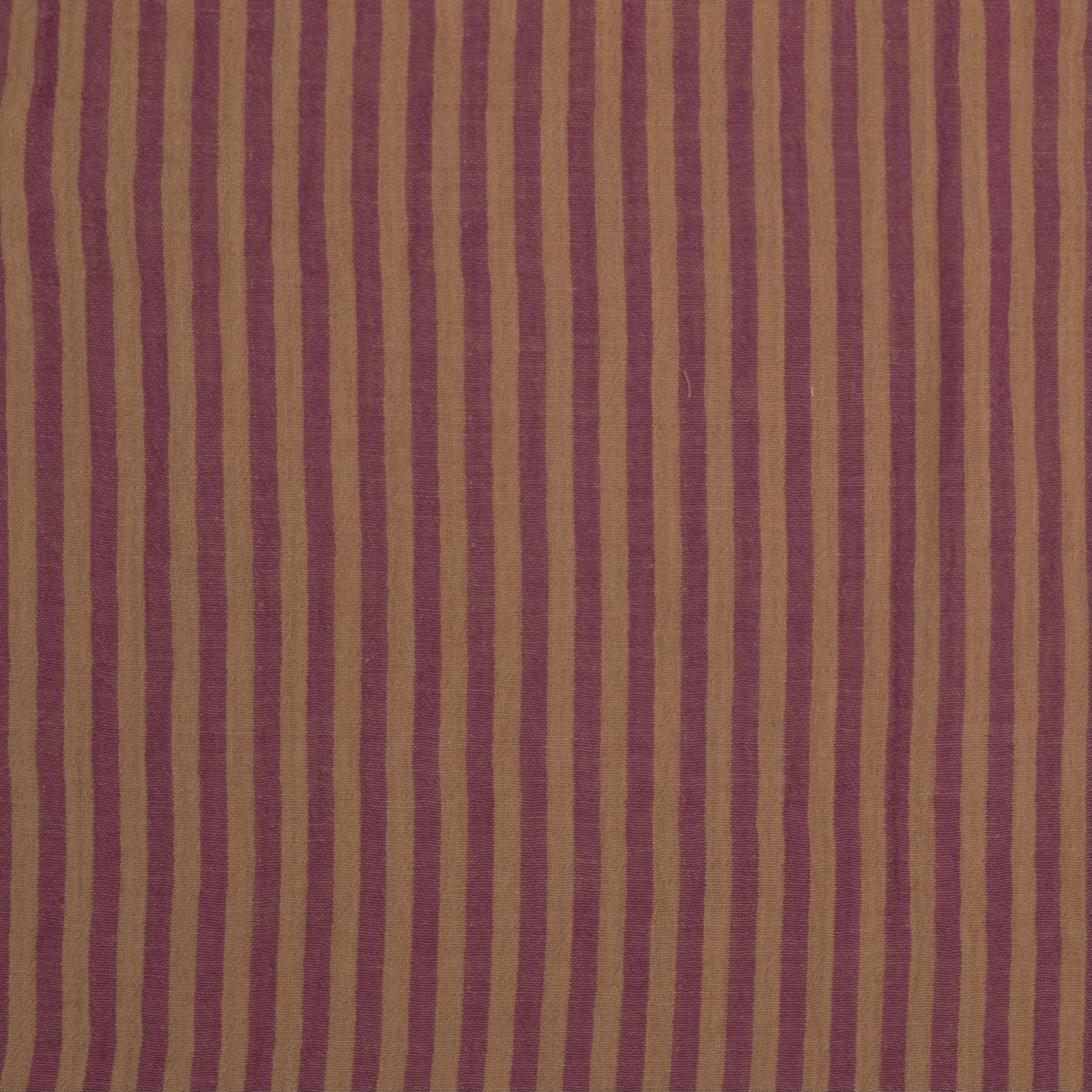 Mousseline imprimée à rayures lilas orange