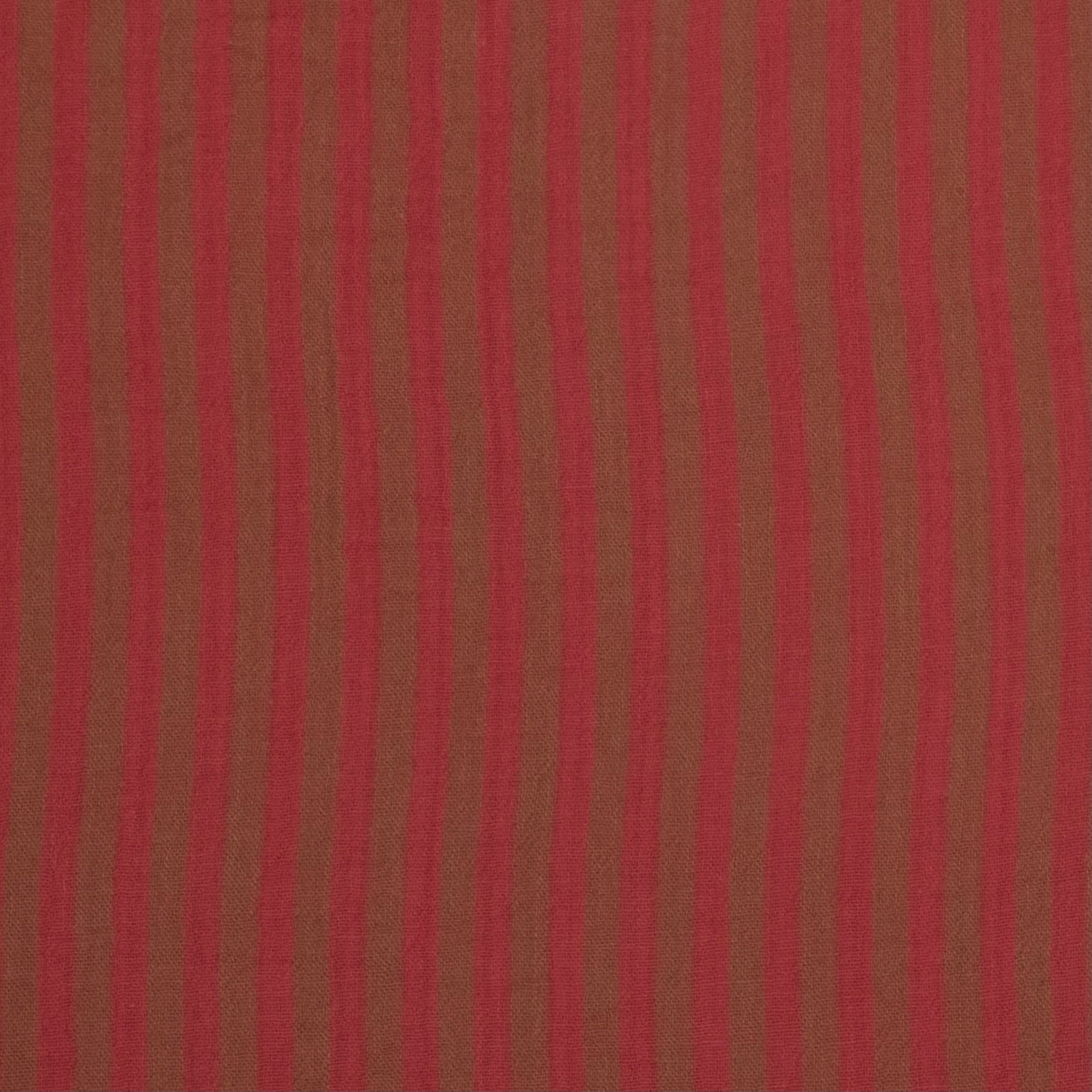 PINK AND BROWN STRIPED PRINTED MUSLIN