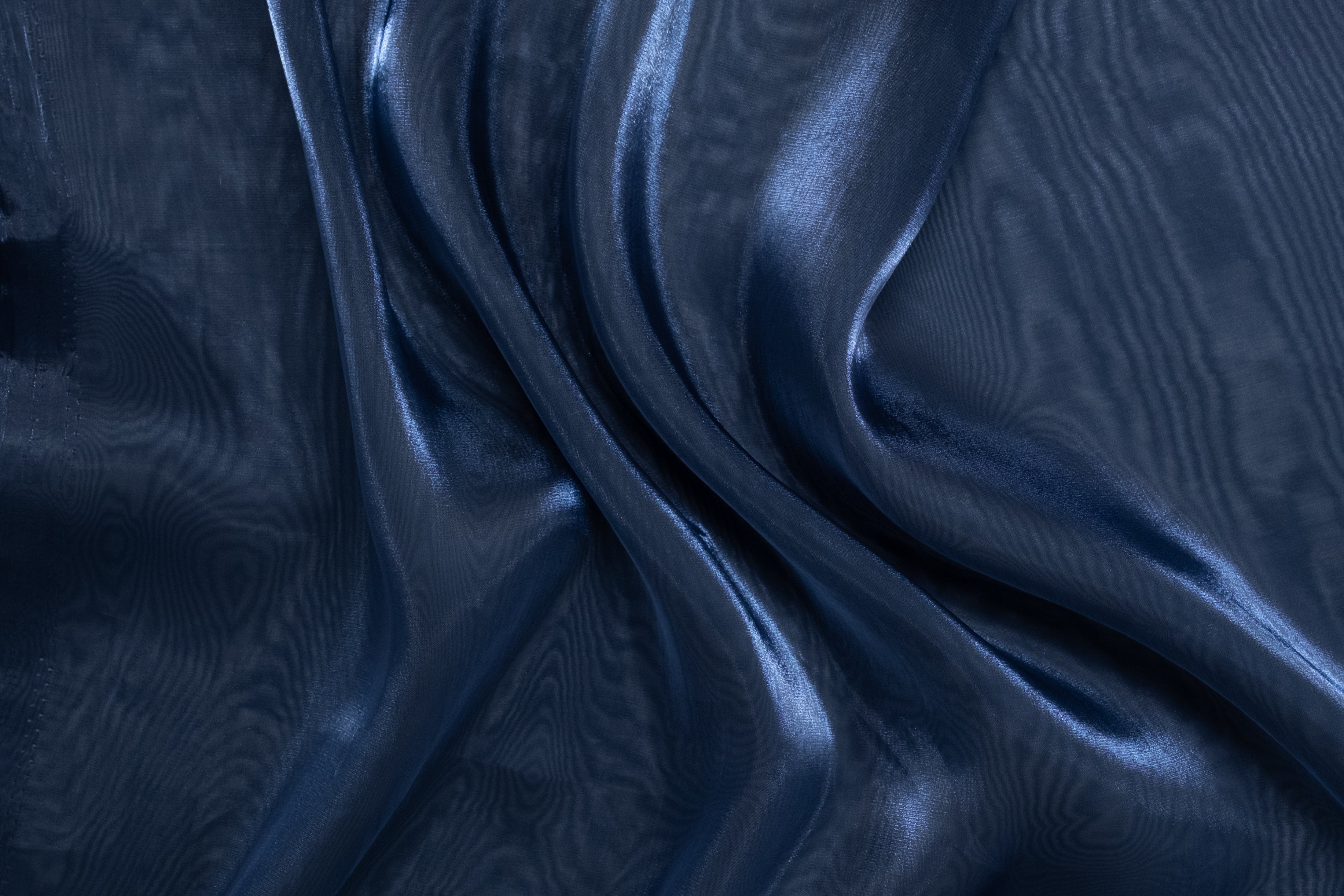 ORGANZA POLYAMIDE BLEUE