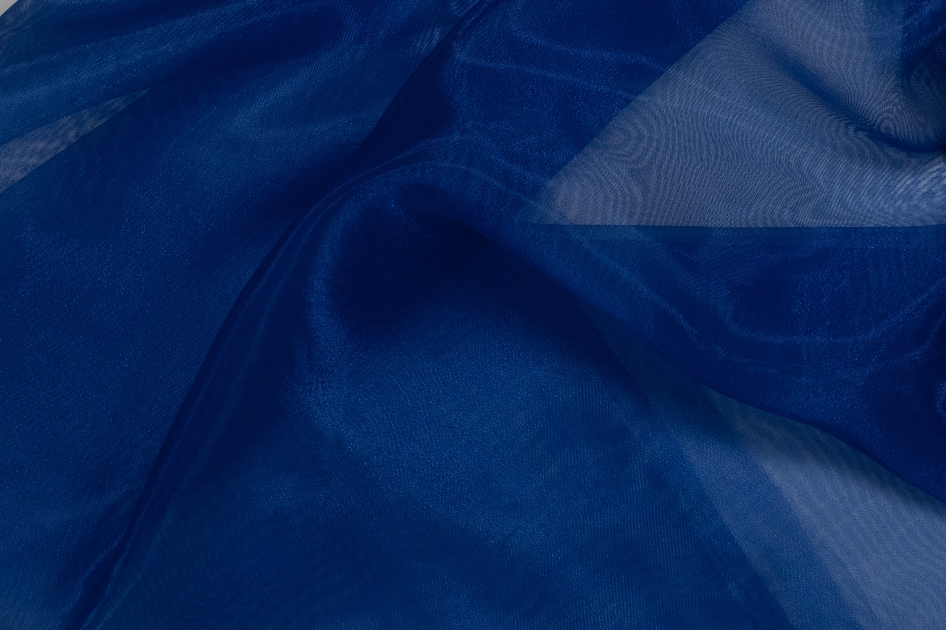ORGANZA POLYESTER BLEU ÉLECTRIQUE