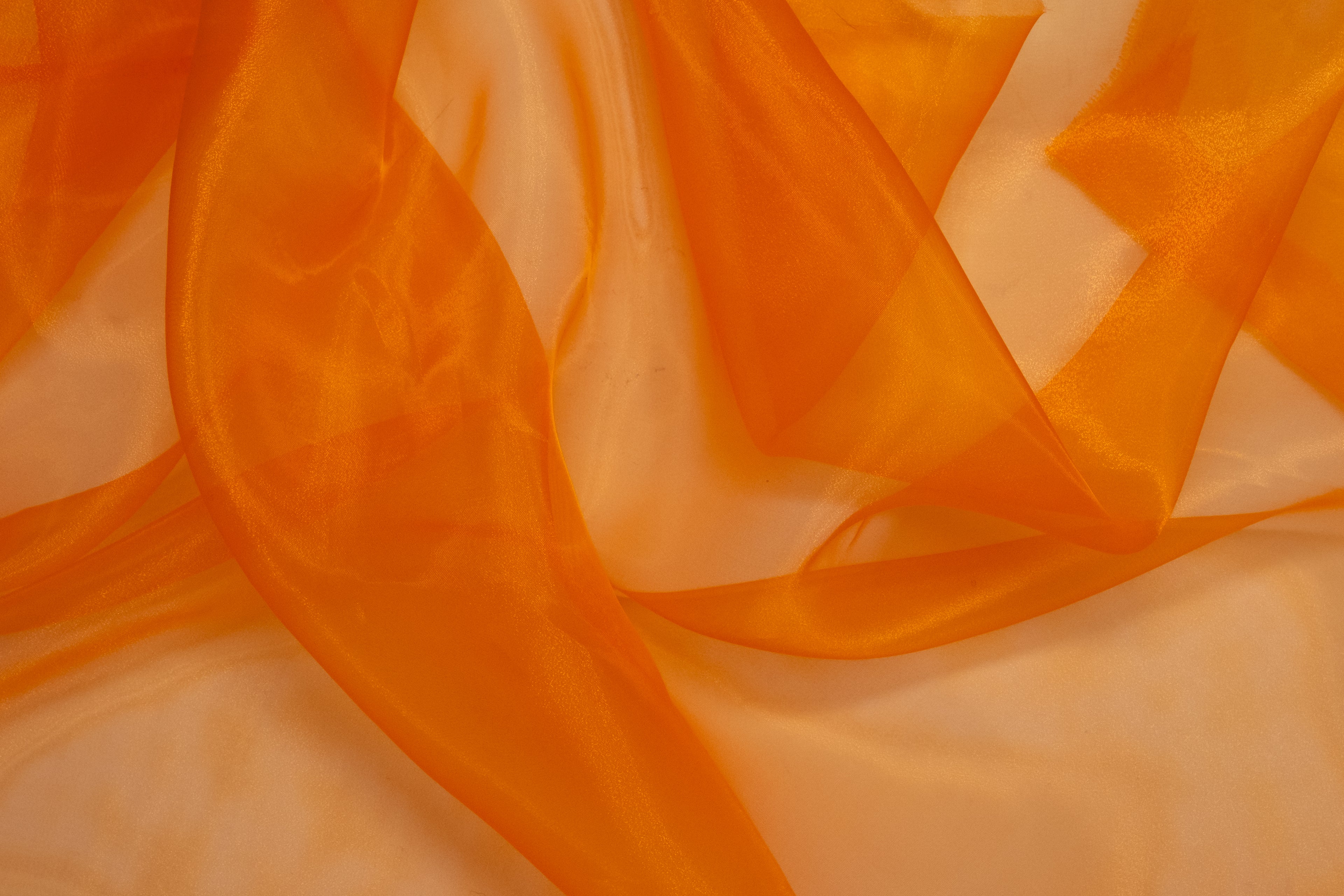 ORGANZA POLYESTER ORANGE