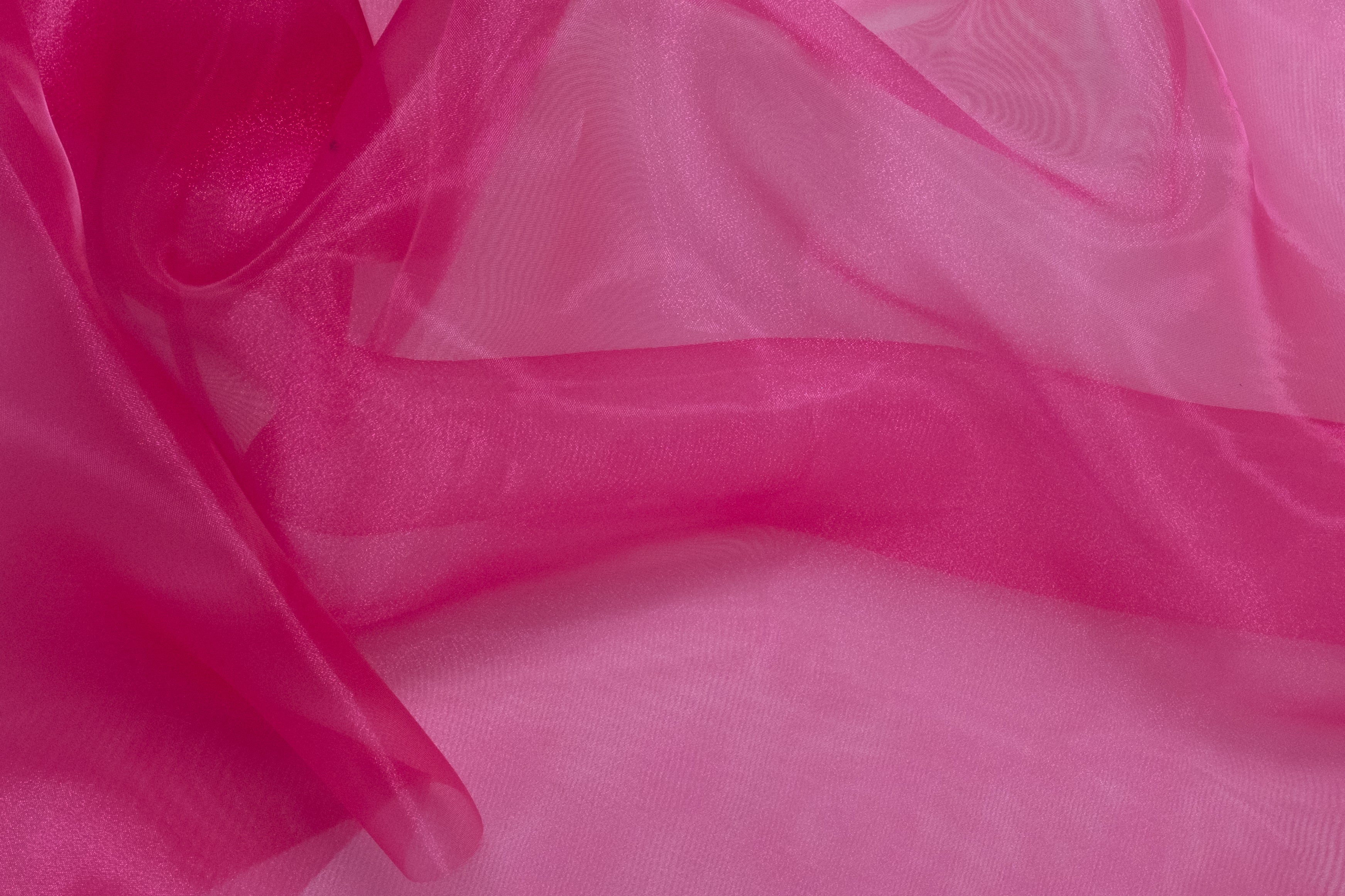 ORGANZA POLYESTER ROSE FUCHSIA
