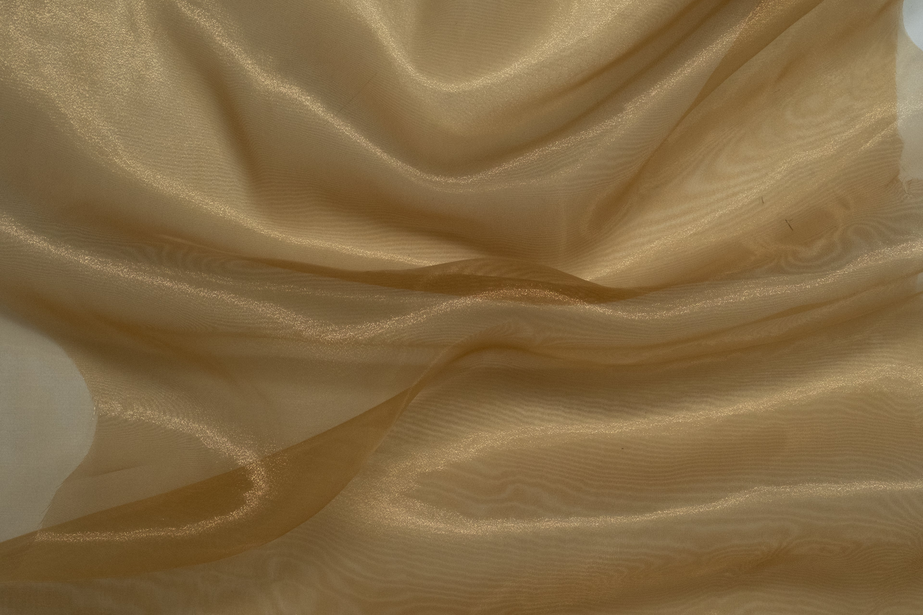 ORGANZA POLYESTER MARRON DORÉ