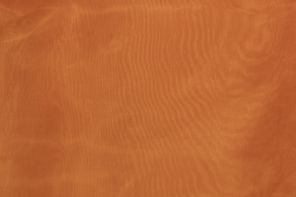 ORGANZA POLYESTER ORANGE BRÛLÉ