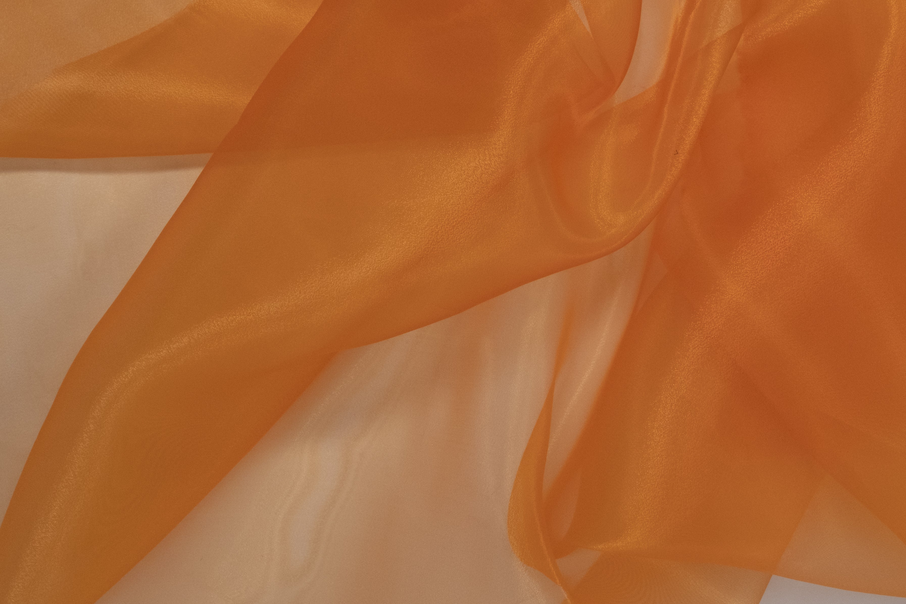 ORGANZA POLYESTER ORANGE BRÛLÉ