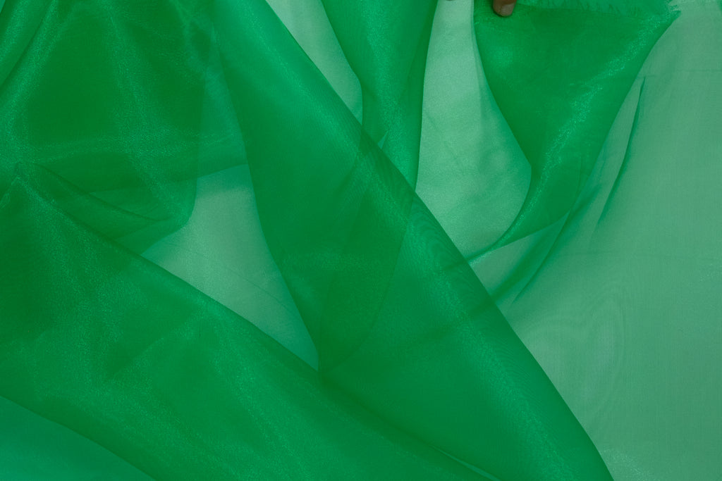 ORGANZA POLIÉSTER VERDE LORO