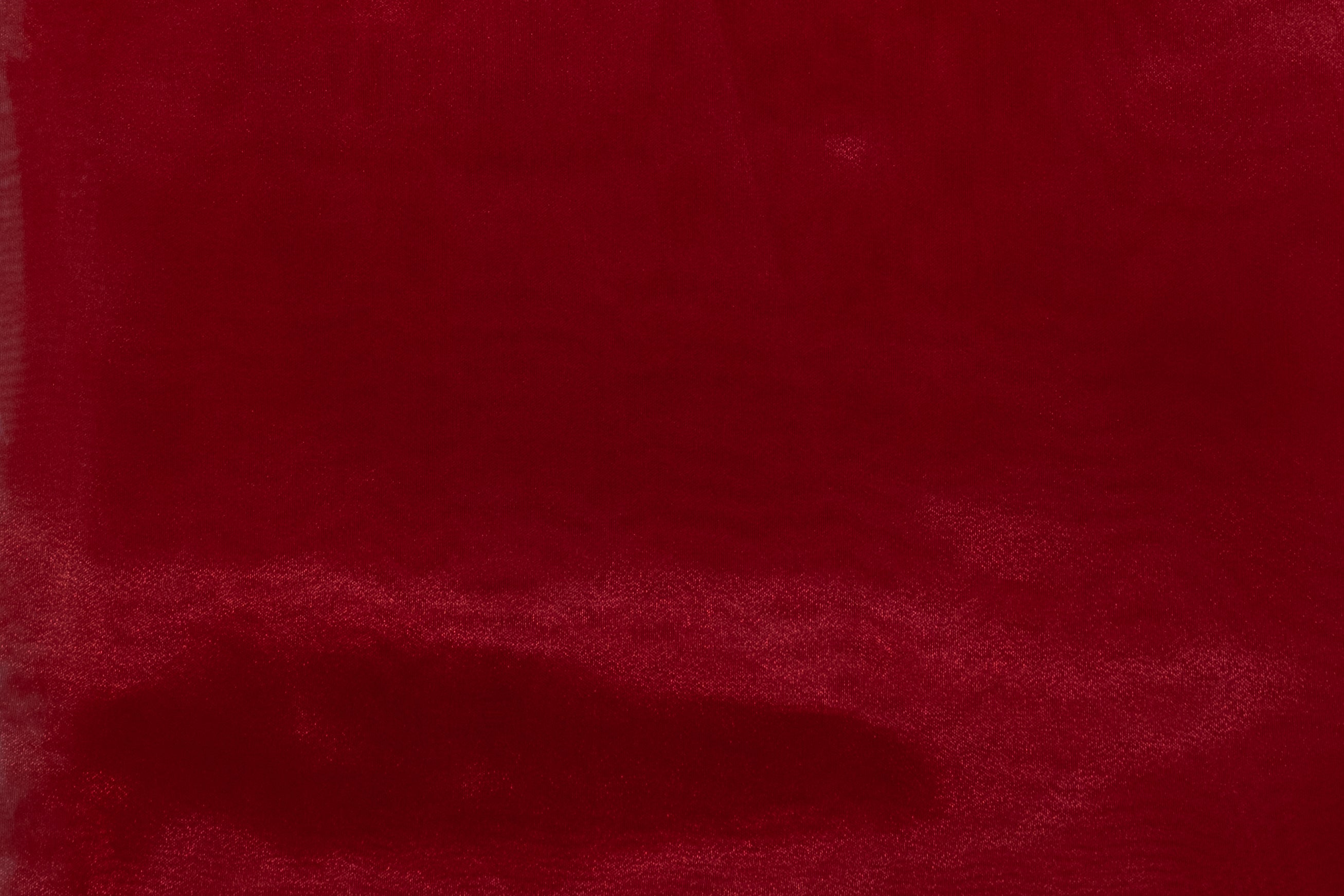 ORGANZA POLYESTER ROUGE