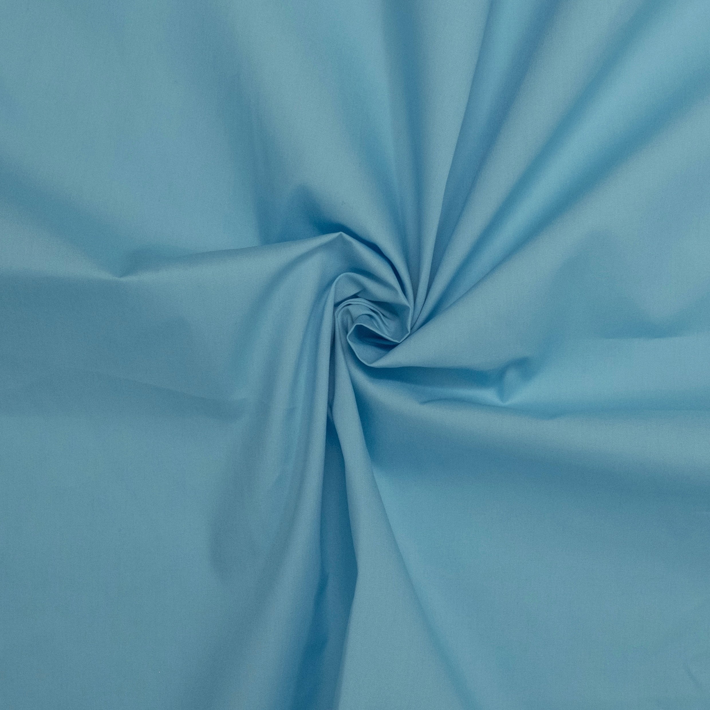 POPELÍN AZUL CIELO VERDE