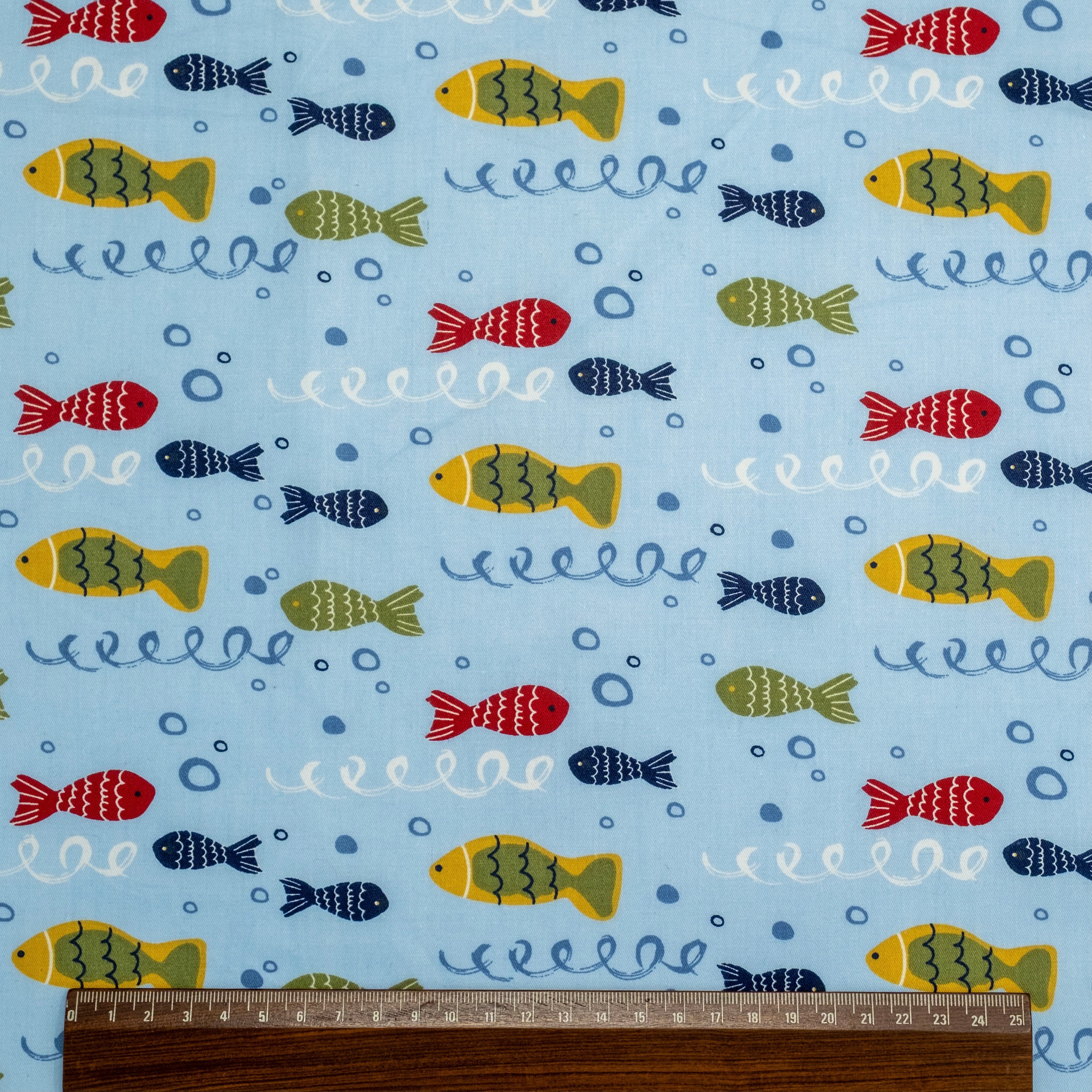 POP-SHIRT IMPRIMÉ BLEU AQUARIUM POUR ENFANTS