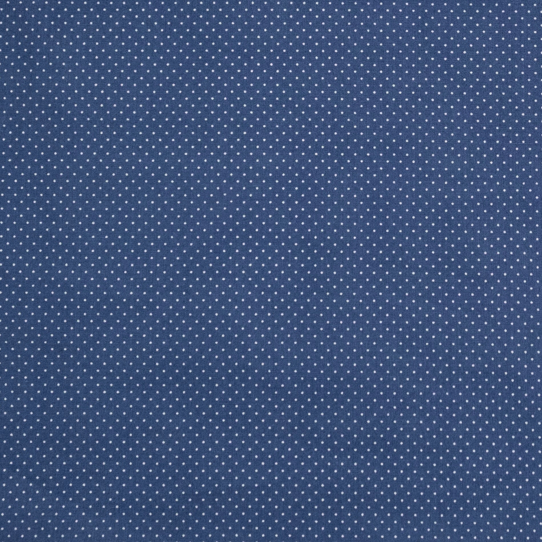 POPELÍN ESTAMPADO MICRO TOPOS AZUL