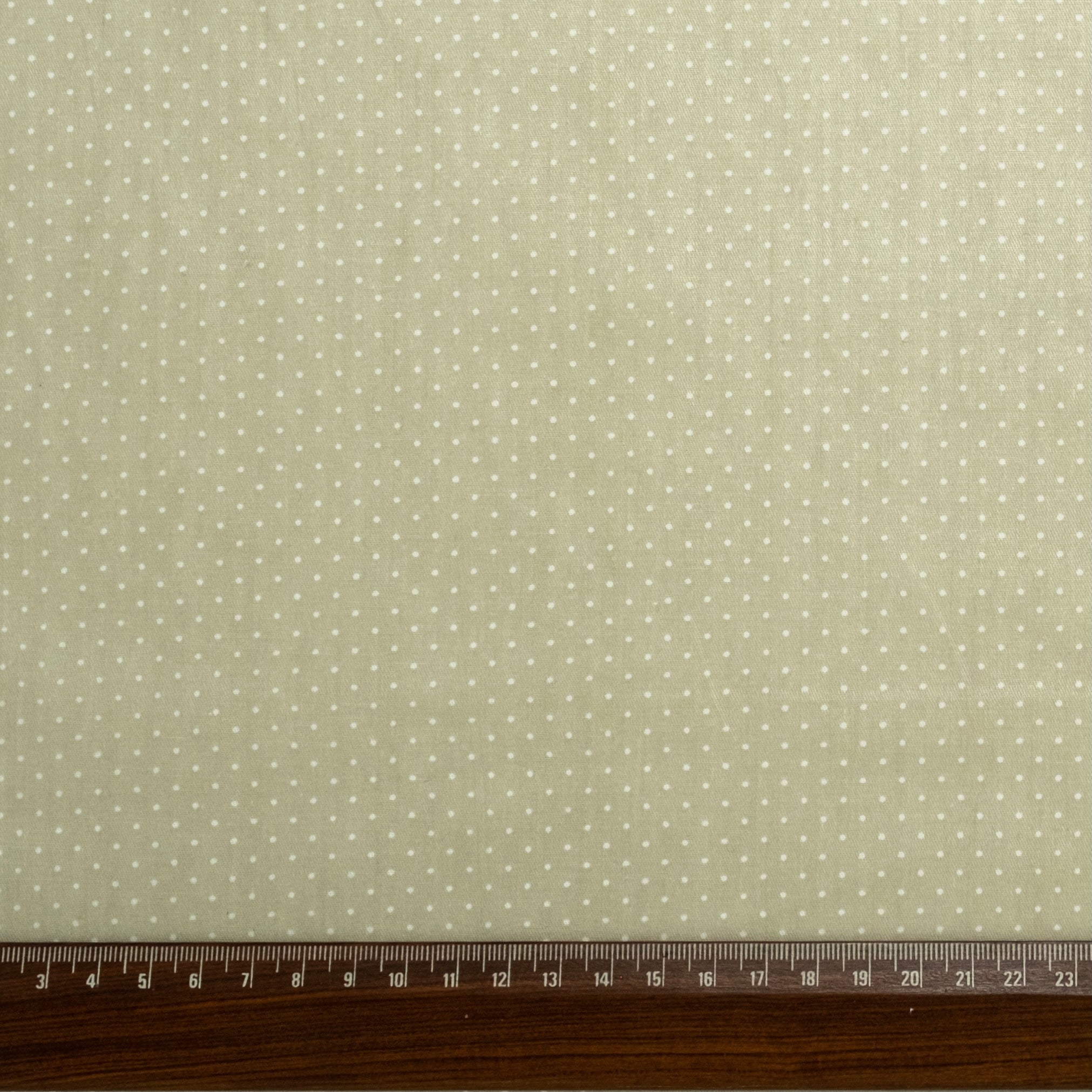 POPELÍN ESTAMPADO MICRO TOPOS BEIGE