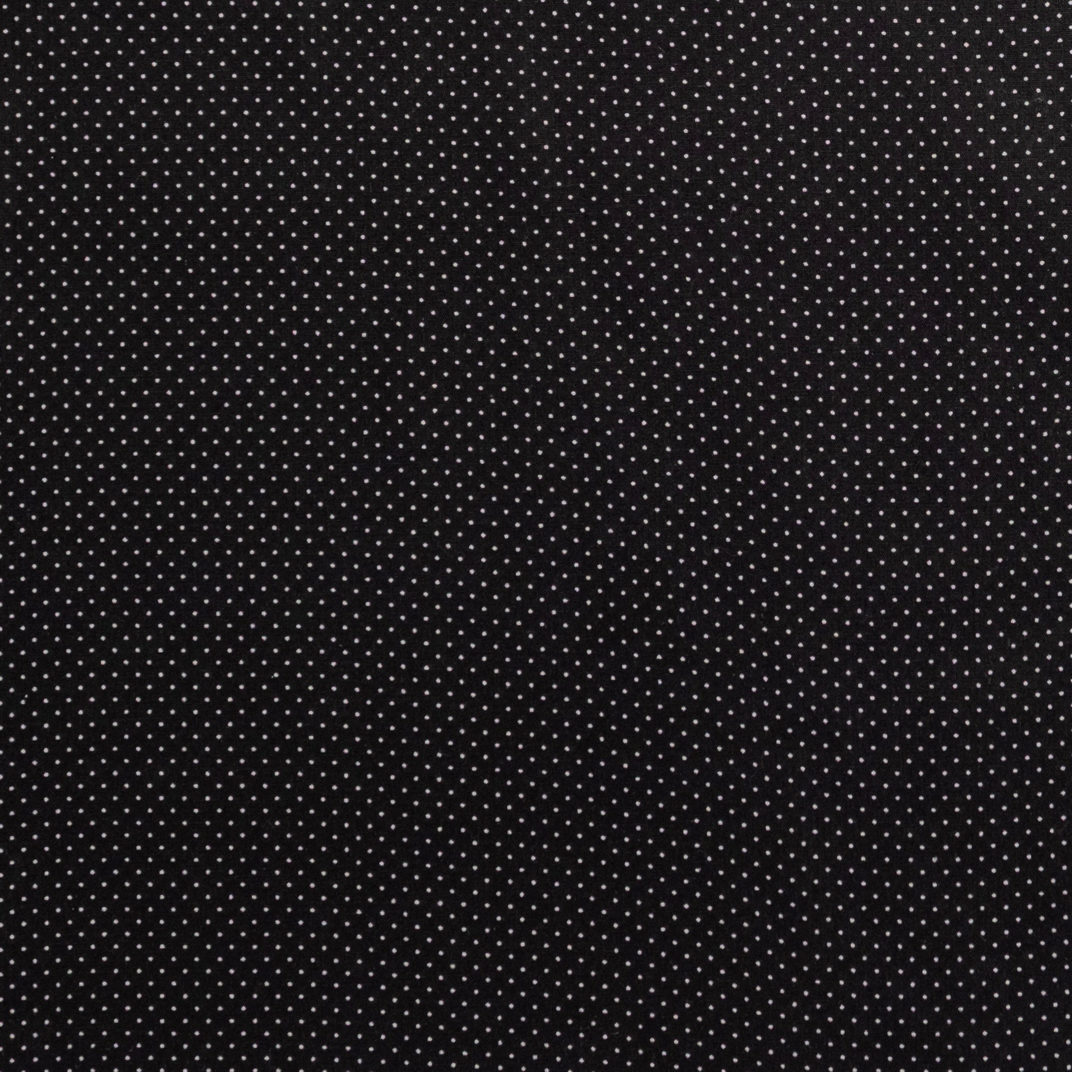 POPELÍN ESTAMPADO MICRO TOPOS NEGRO