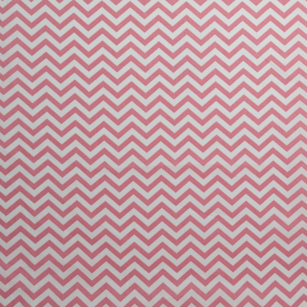 POPELÍN ESTAMPADO ZIGZAG CHICLE